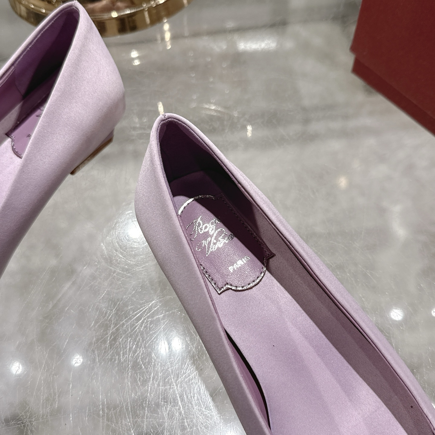 Roger Vivier Bell Vivier Silk Satin Ballet Flats with Crystal Buckle 8 i1744872367645 6702 0 6
