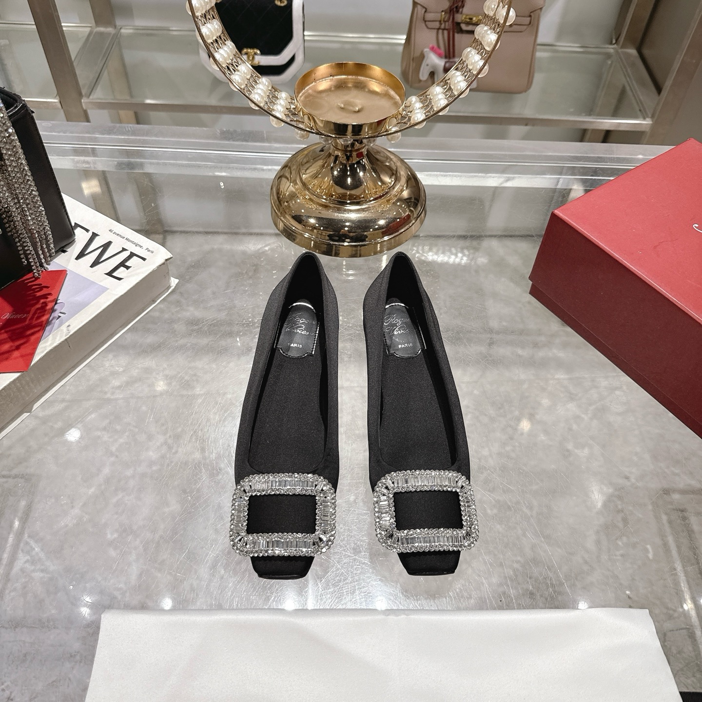 Roger Vivier Bell Vivier Silk Satin Embellished Women's Ballet Flats 3 i1744872607881 7247 0 0