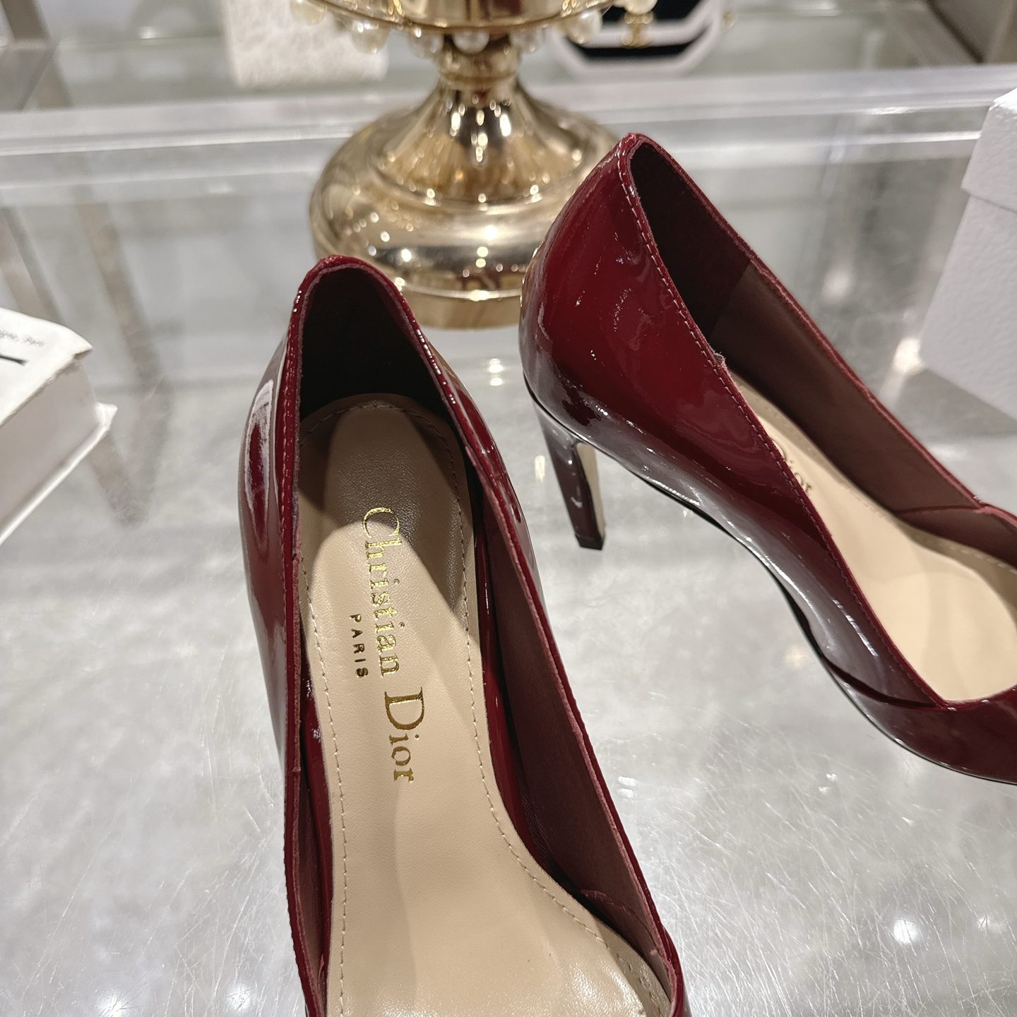 Dior D-My Pointed High Heel Pumps with Metal Logo - Elegant & Stylish 8 i1745298864155 2233 0 6