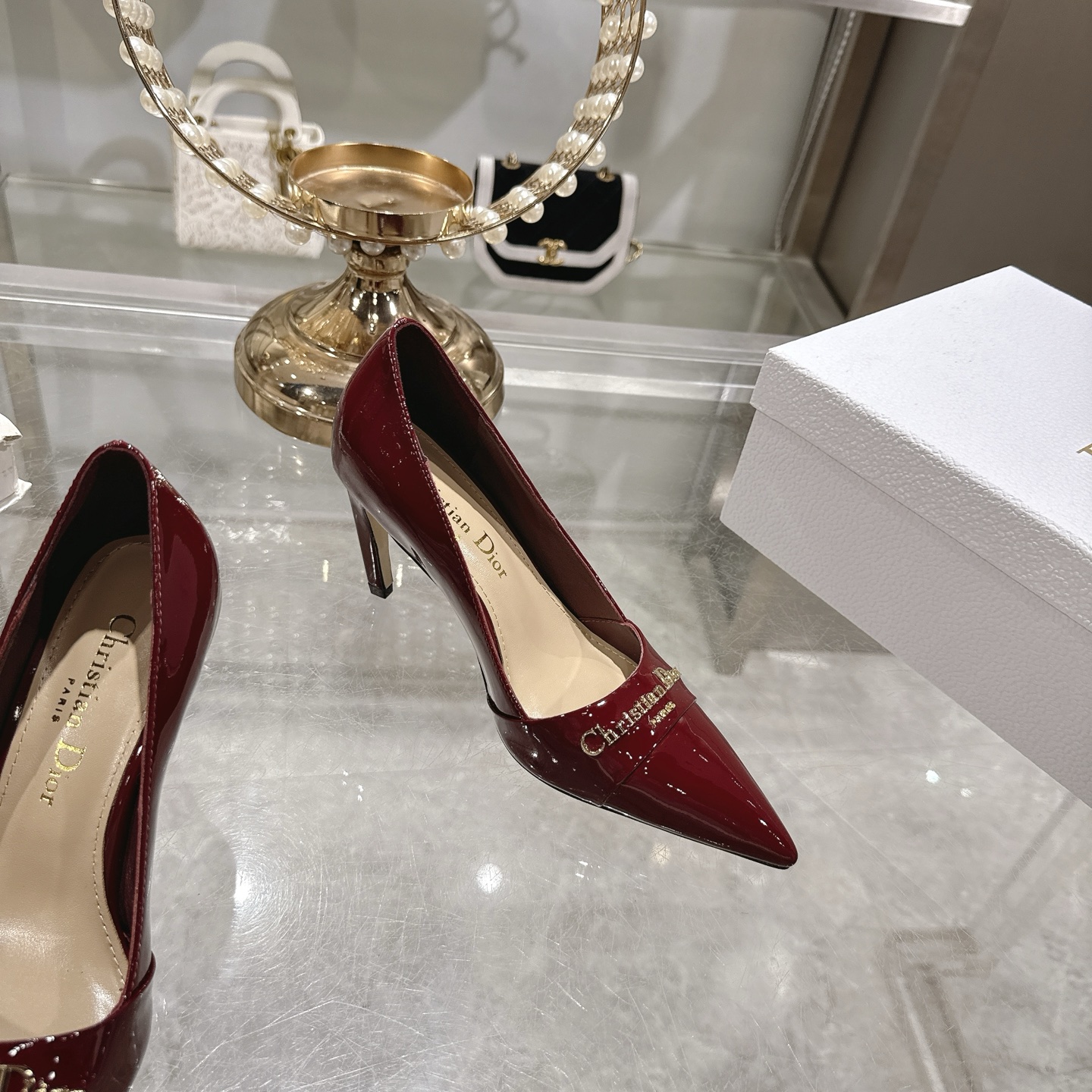 Dior D-My Pointed High Heel Pumps with Metal Logo - Elegant & Stylish 7 i1745298864283 7105 0 4