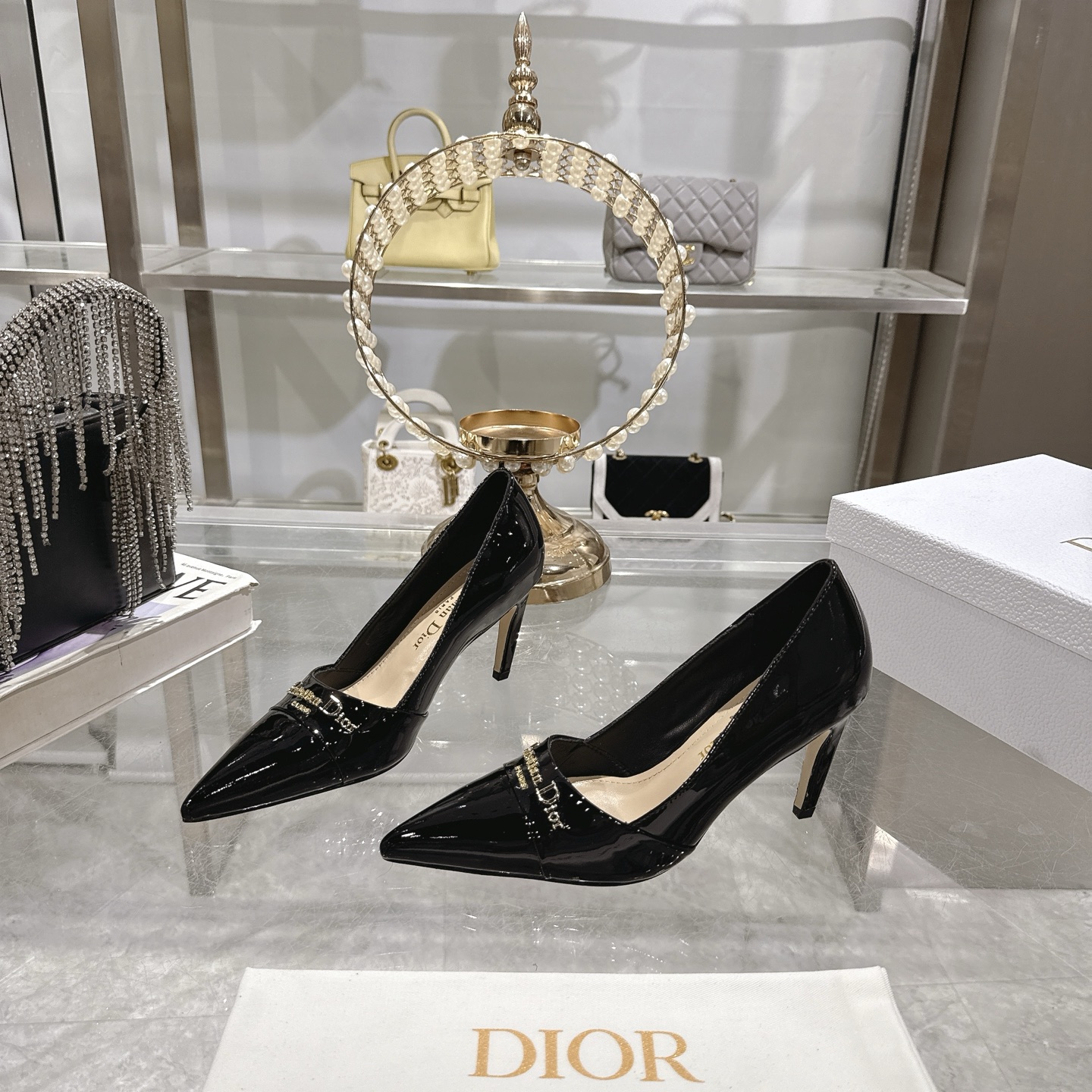Dior D-My Elegant Pointed-Toe High Heel Pumps with Dior Paris Logo 4 i1745298962154 788 0 1