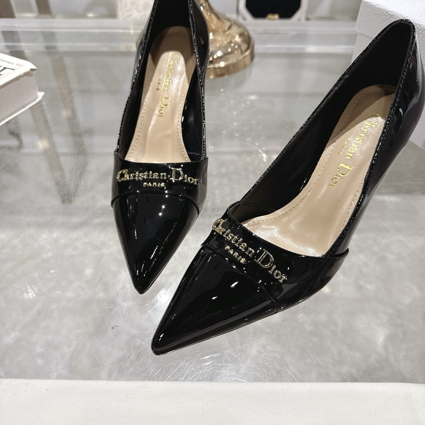 Dior D-My Elegant Pointed-Toe High Heel Pumps with Dior Paris Logo 8 i1745298969516 1506 0 6