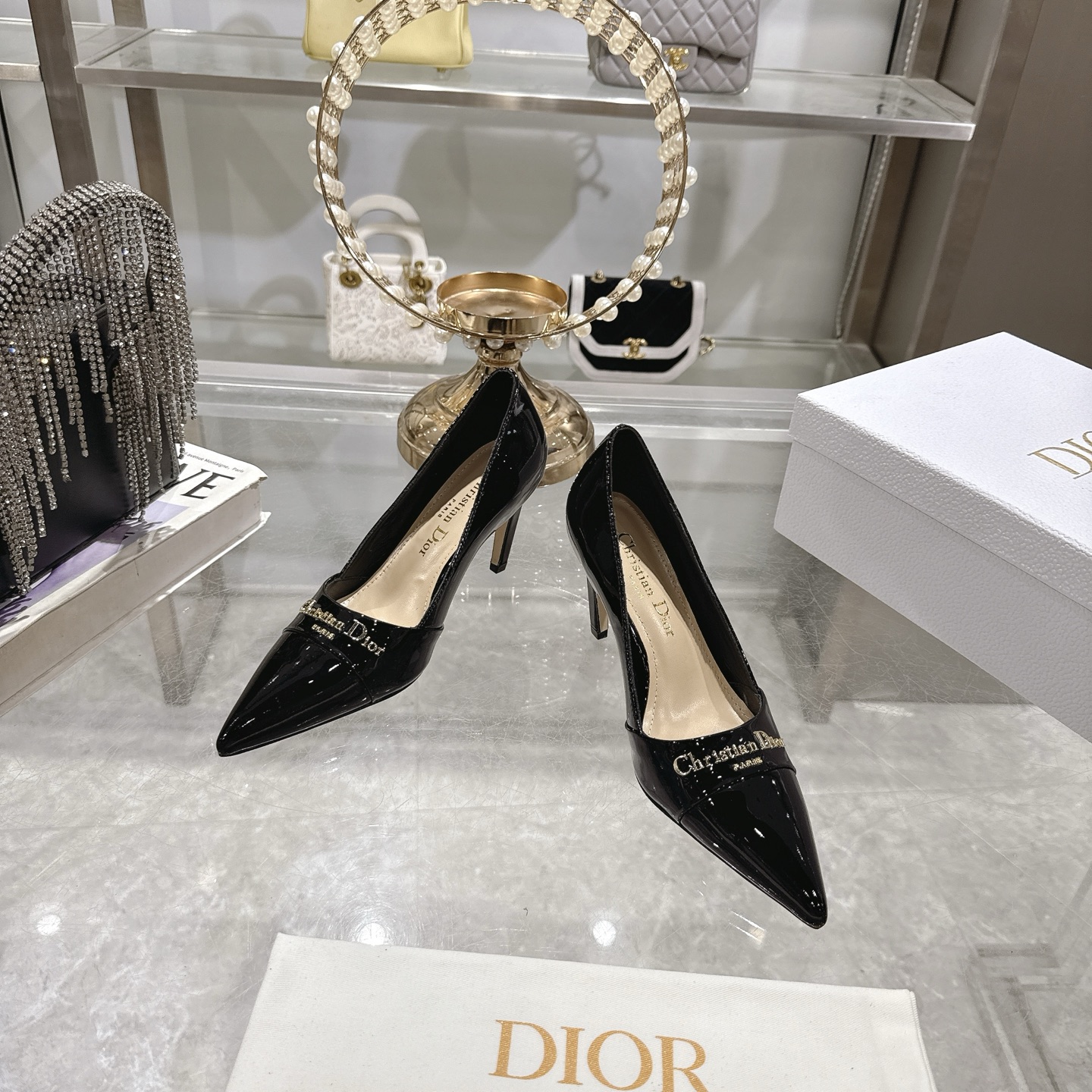 Dior D-My Elegant Pointed-Toe High Heel Pumps with Dior Paris Logo 3 i1745298969586 6775 0 0