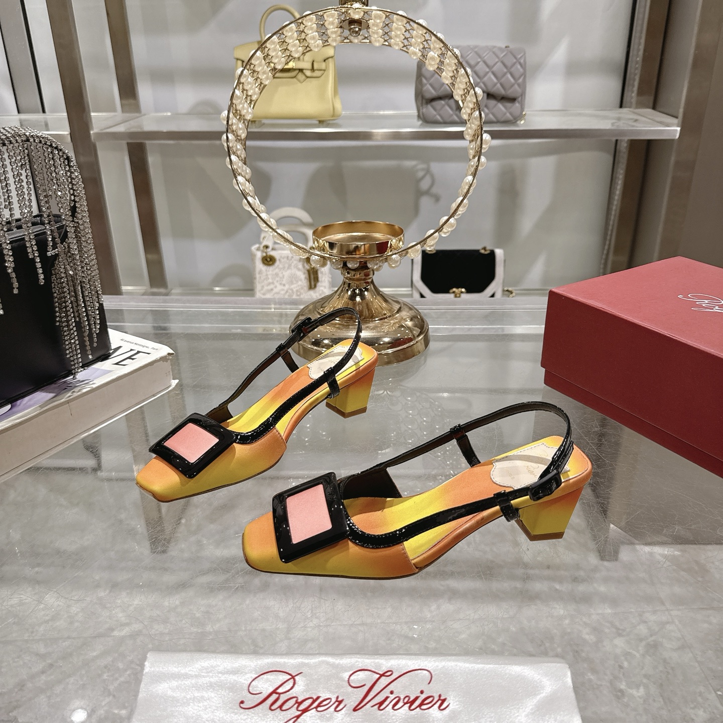 Roger Vivier Women's Slingback Pumps Color Block Heel Sandals 4 i1745391932774 2639 0 2
