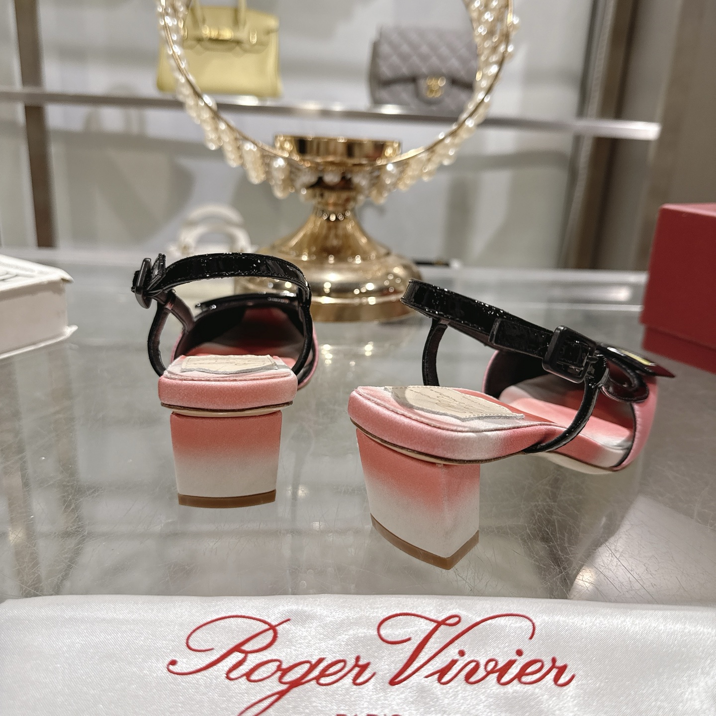Roger Vivier Slingback Heels with Block Heel and Iconic Buckle 8 i1745392096728 9930 0 6