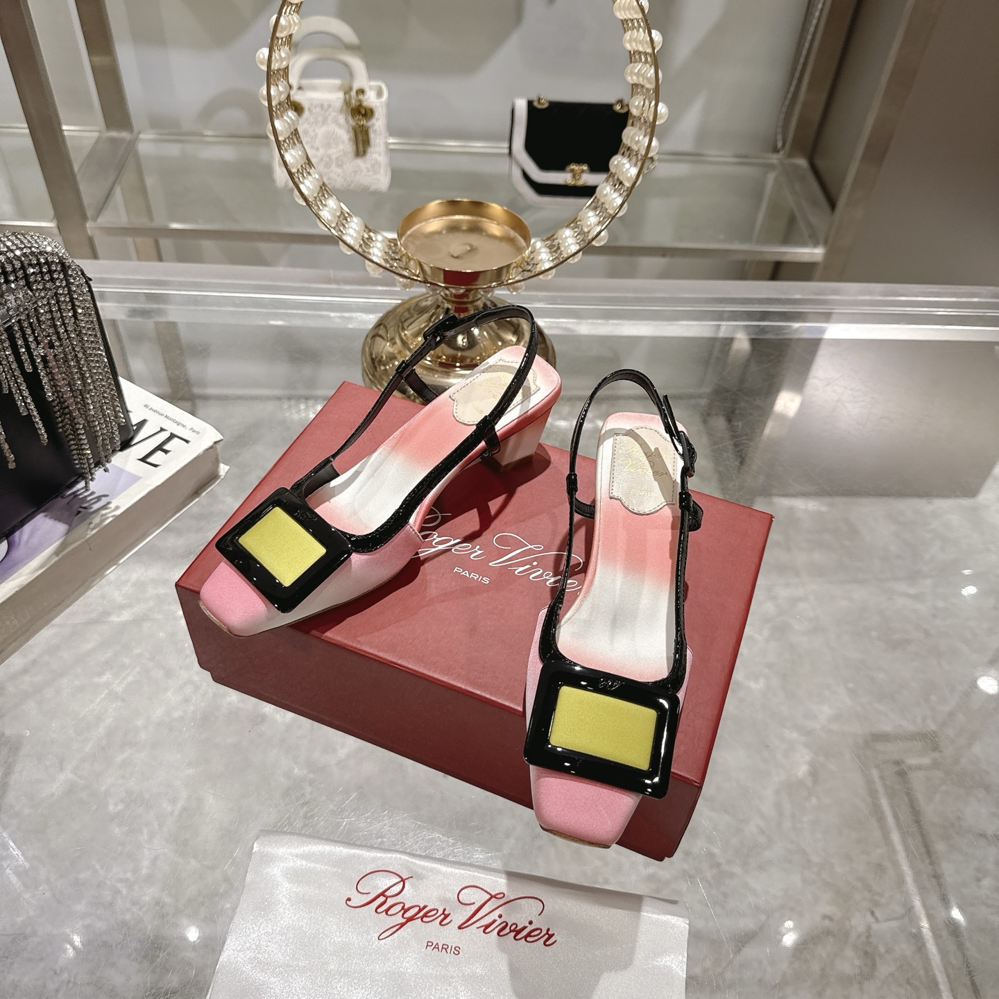 Roger Vivier Slingback Heels with Block Heel and Iconic Buckle 7 i1745392096740 1772 0 5
