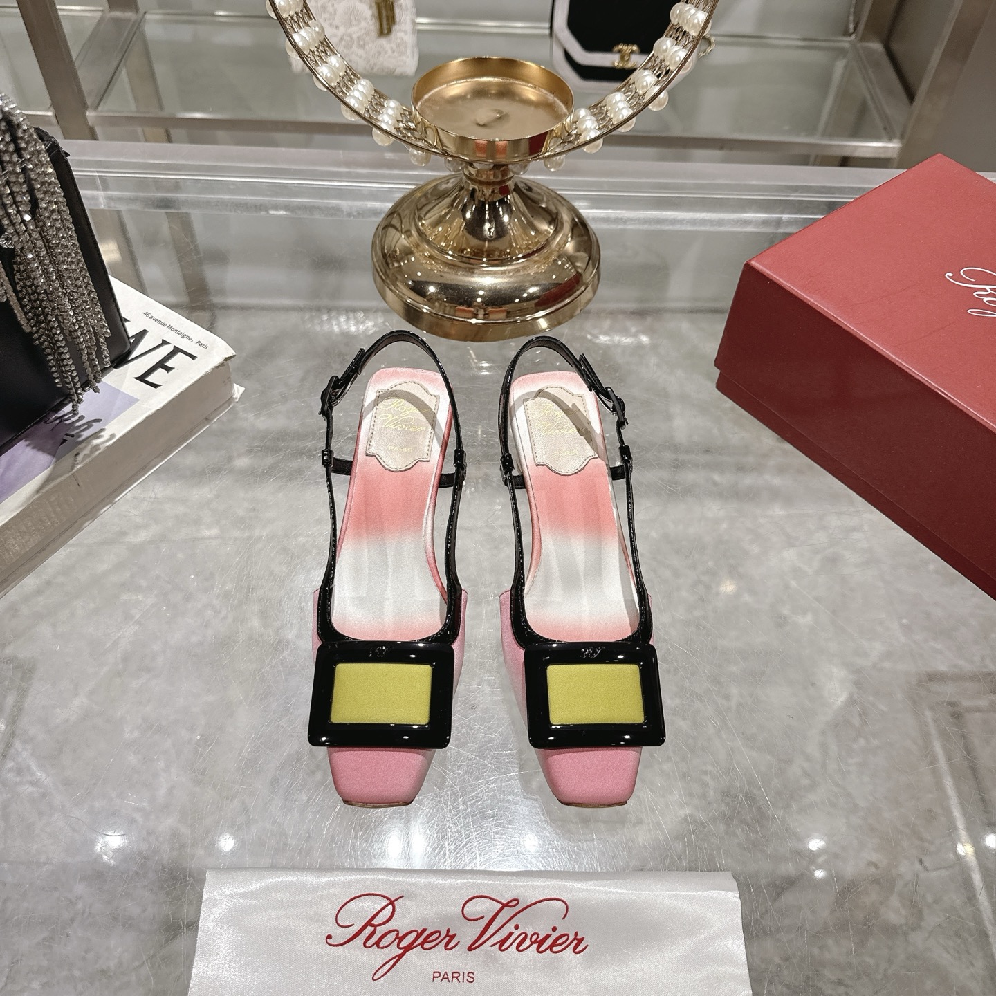 Roger Vivier Slingback Heels with Block Heel and Iconic Buckle 3 i1745392098359 9510 0 0