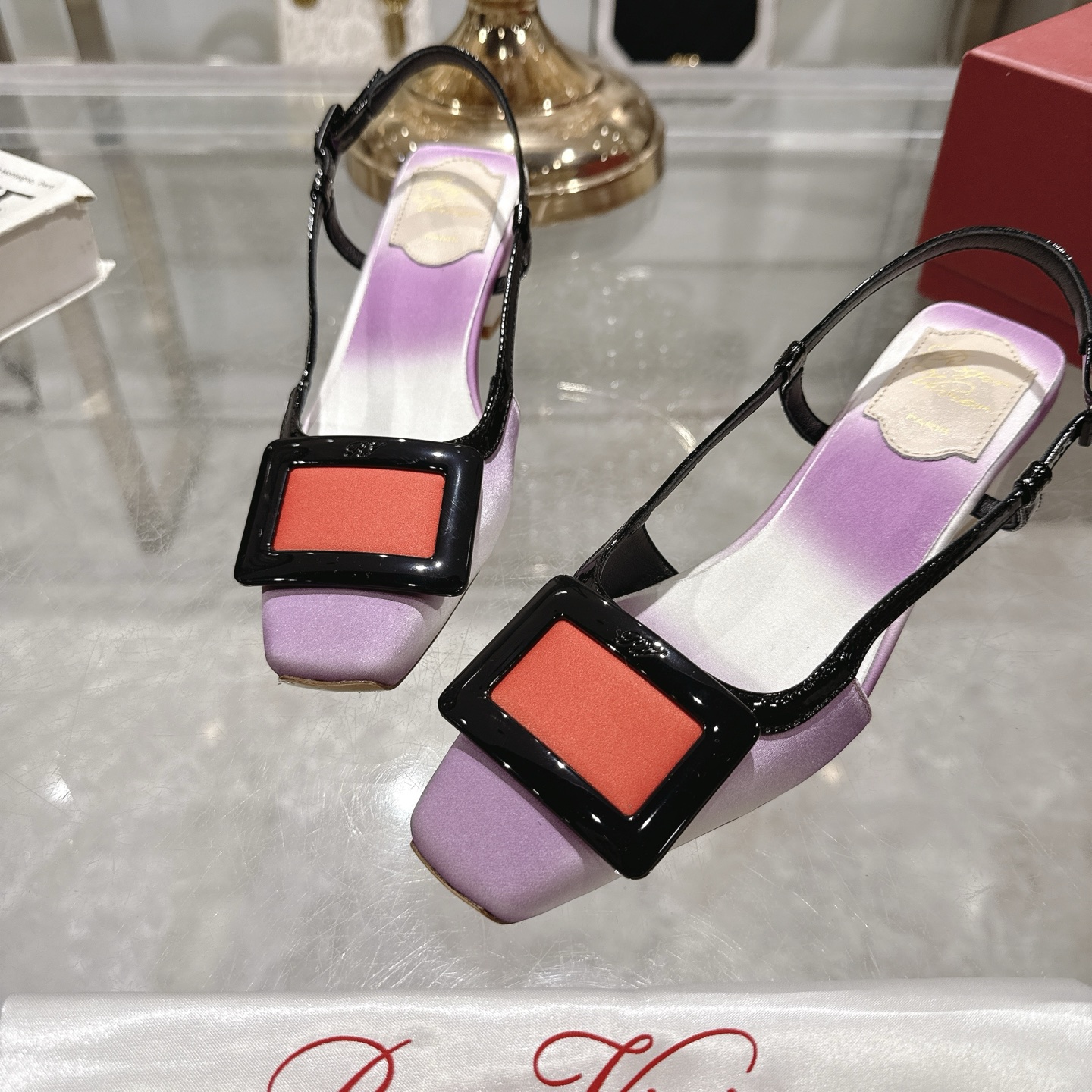 Roger Vivier Slingback Sandals - Colorful Leather, 4.5cm Heel - Women's Shoes 9 i1745392147561 9361 0 7