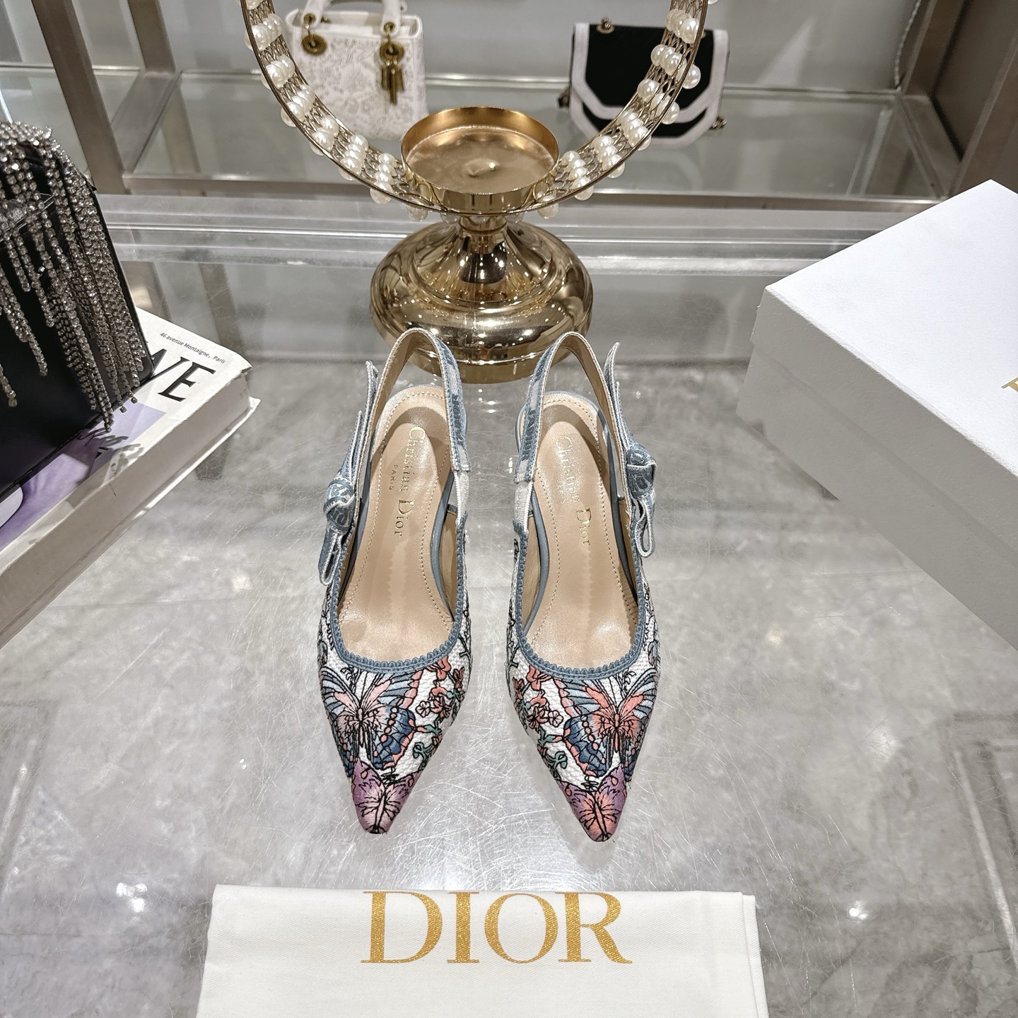 Dior Slingback Pumps Embroidered Woven Pointed Toe Heels 3 i1745487218086 2809 0 0