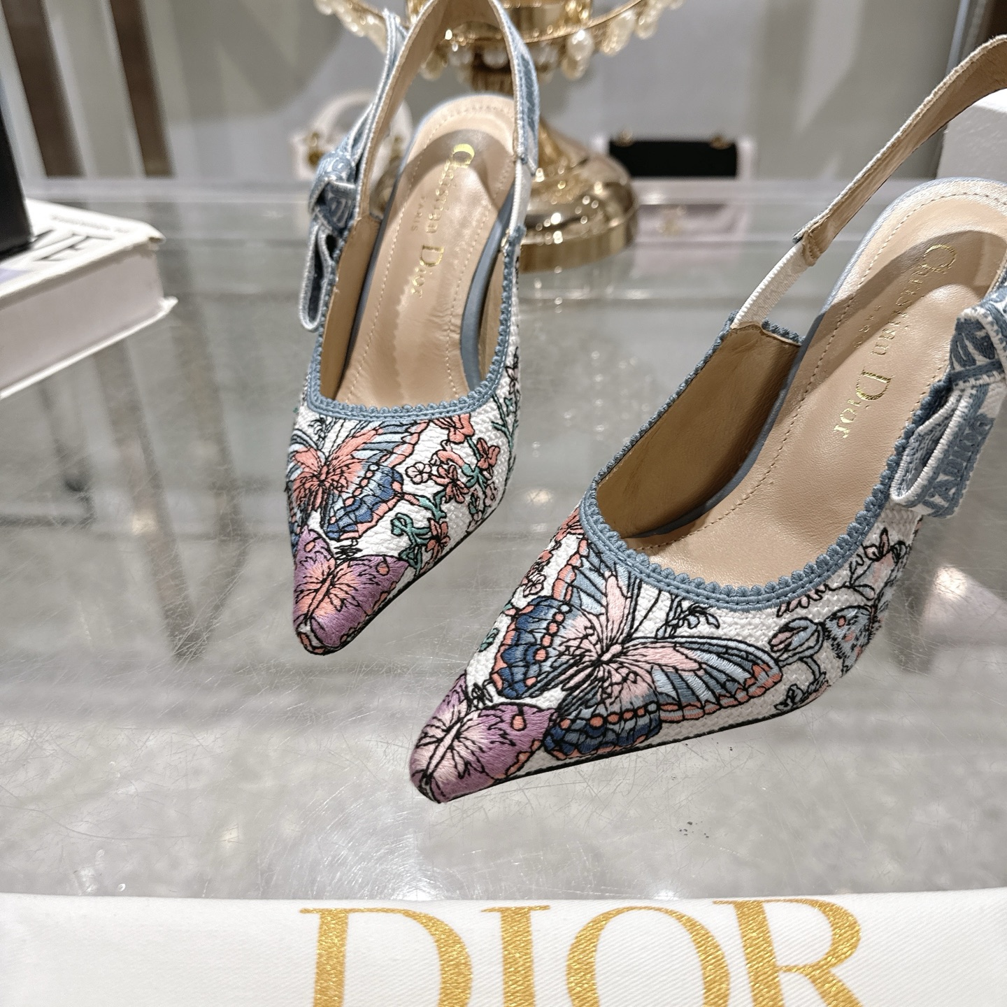 Dior J'Adior Slingback Pointed Embroidered Pumps High Heels 8 i1745487345538 9920 0 6