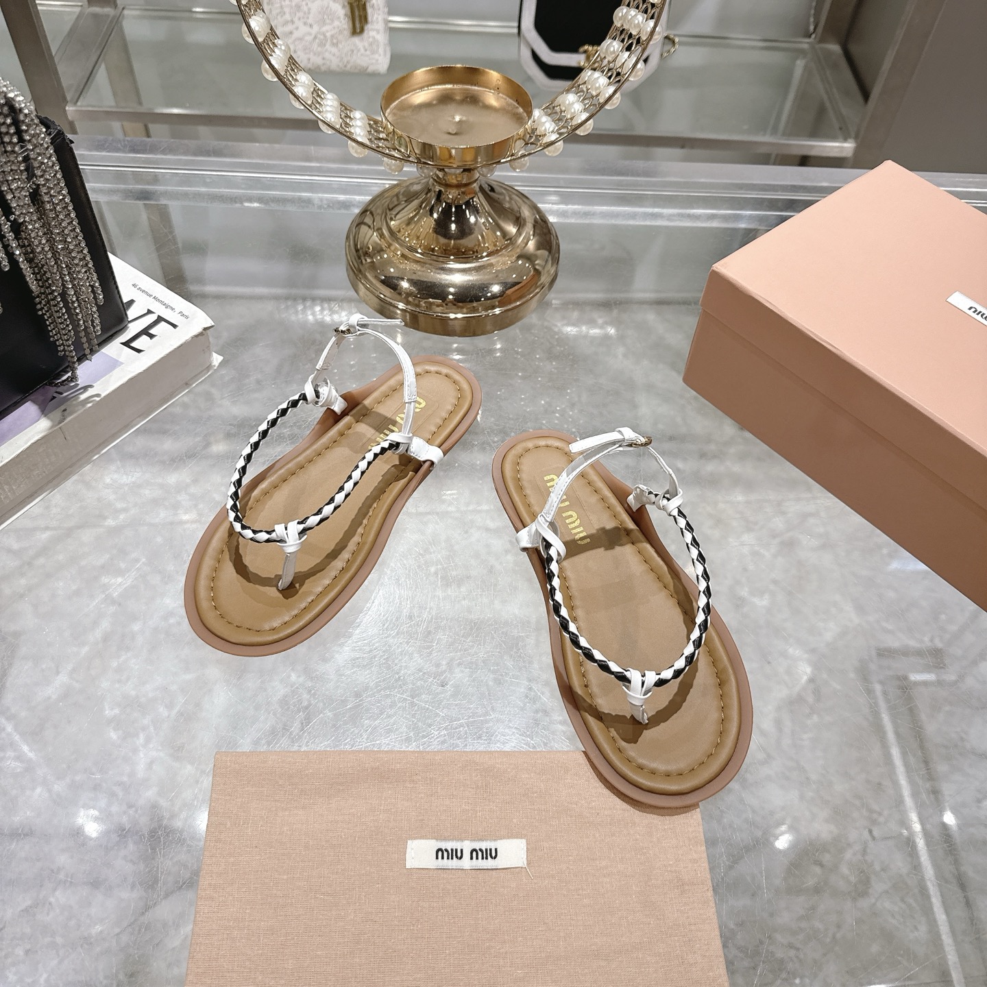 Miu Miu Women's Braided Leather Thong Sandals 4 i1745729725456 8551 0 1
