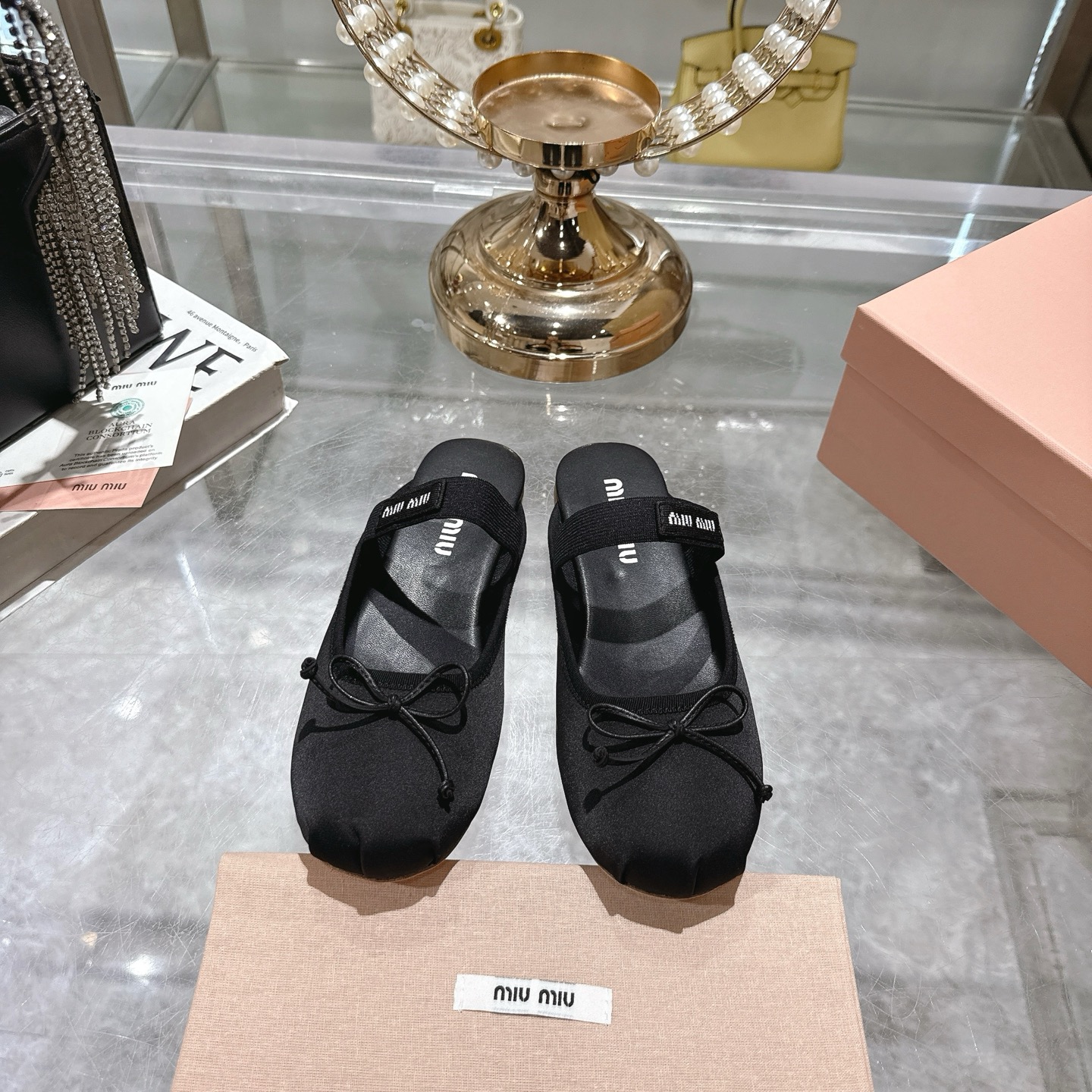 Miu Miu Bow Ballerina Slippers, Spring/Summer Collection Perfect Round Toe 3 i1745735551695 4208 0 0