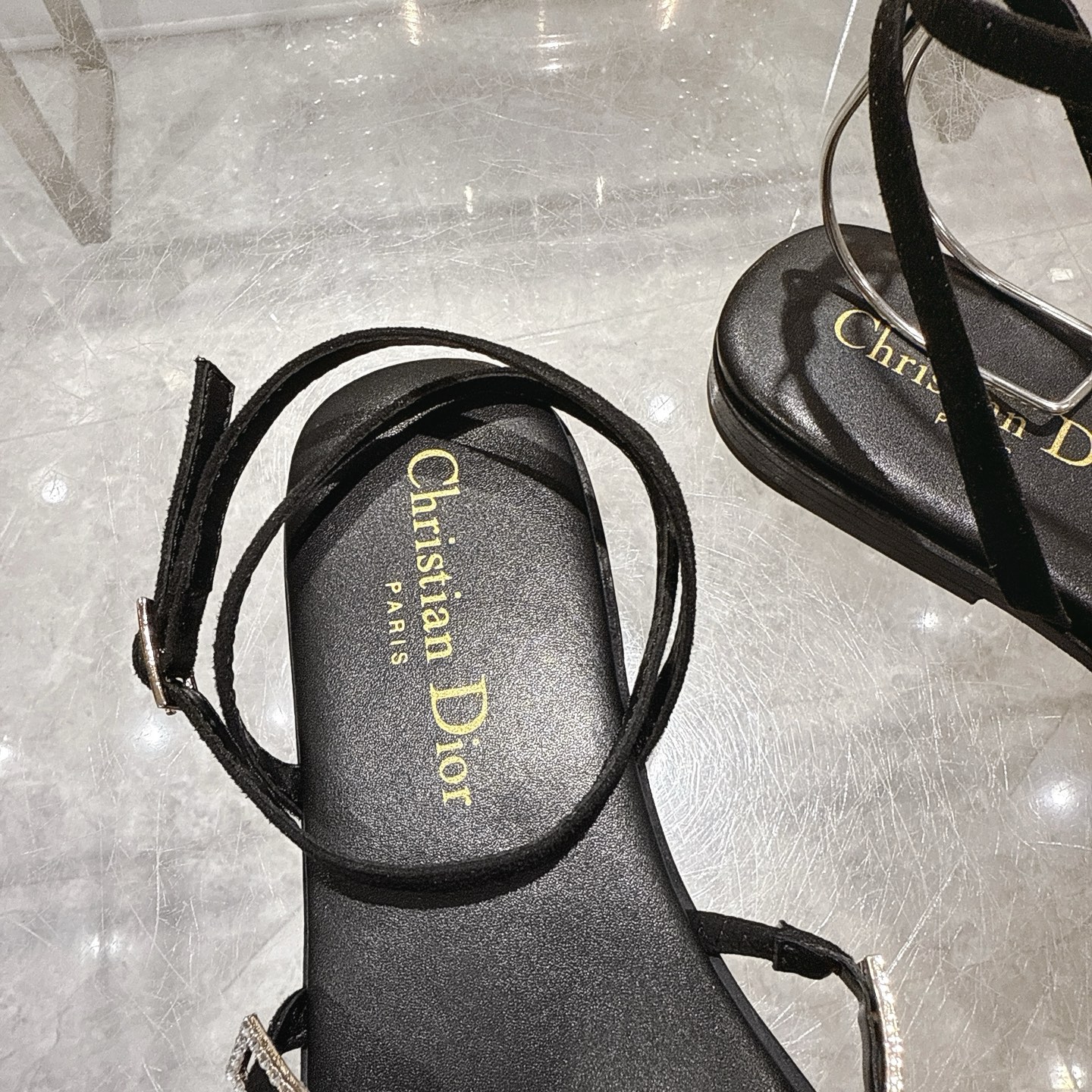 Dior 25SS Diamante Strap Flat Sandals - Summer Style, Comfortable Fit 9 i1746270130375 9128 0 7