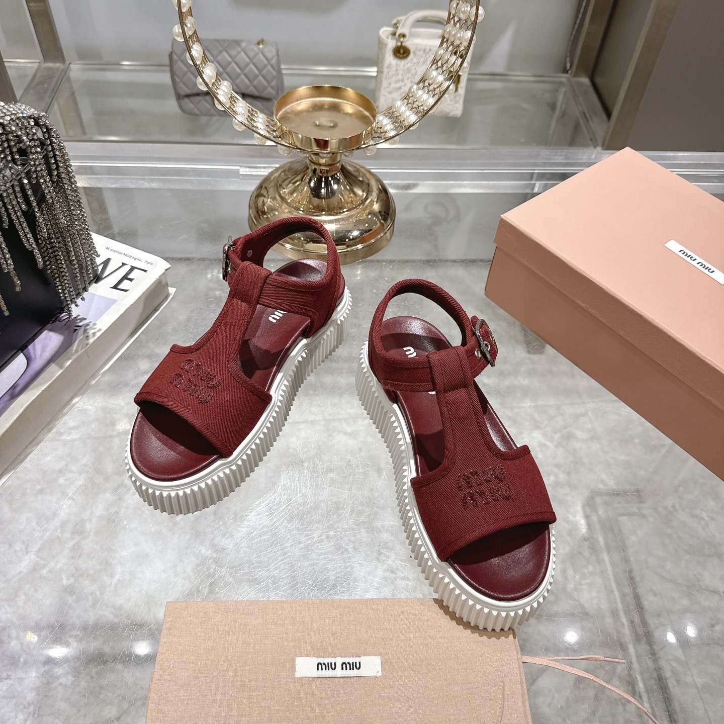 Miu Miu Espadrille Platform Sandals Canvas Thick Bottom Roman Sandals 4 i1746693153761 3212 0 1