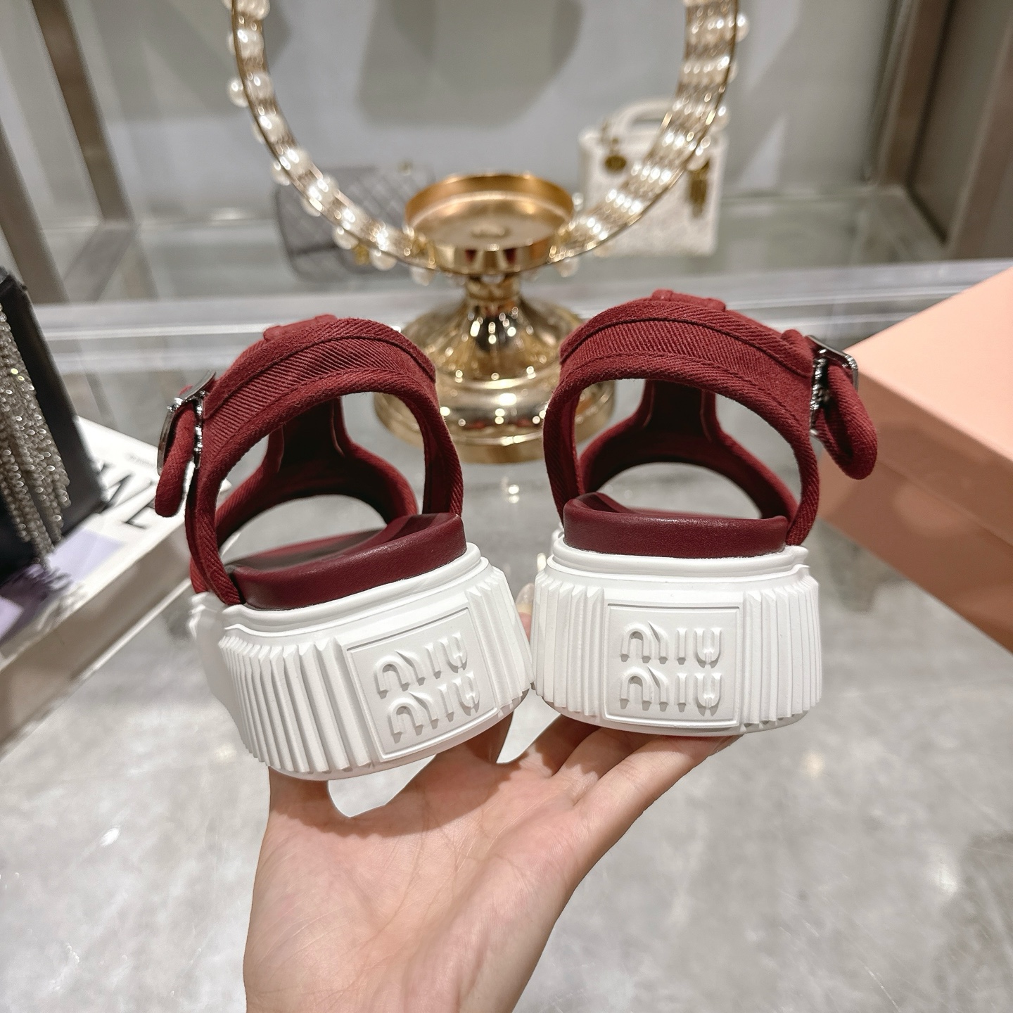 Miu Miu Espadrille Platform Sandals Canvas Thick Bottom Roman Sandals 9 i1746693155227 4730 0 7