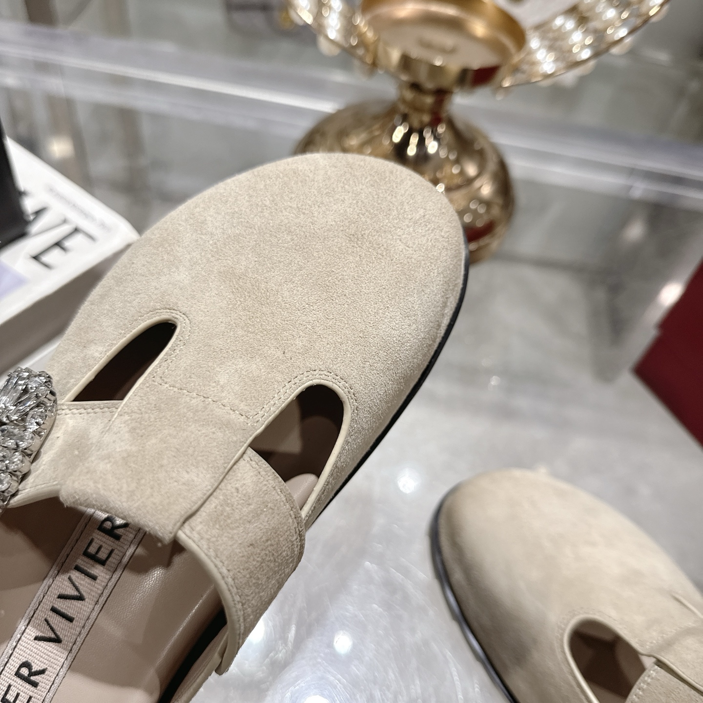 Roger Vivier Viv' Rangers Crystal Buckle Mules Leather Loafers 9 i1746703163086 5264 0 7