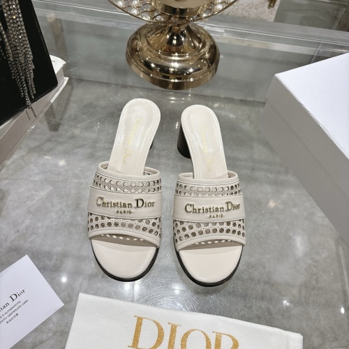 Dior D-Lane Sandal: Elegant Leather Mule with Cannage Motif & Block Heel 1 Dior D-Lane Sandal: Elegant Leather Mule with Cannage Motif & Block Heel