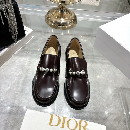 Miss Dior Street Loafers - Retro Style with Pearl Embellishments 1 Miss Dior Street Loafers - Retro Style with Pearl Embellishments