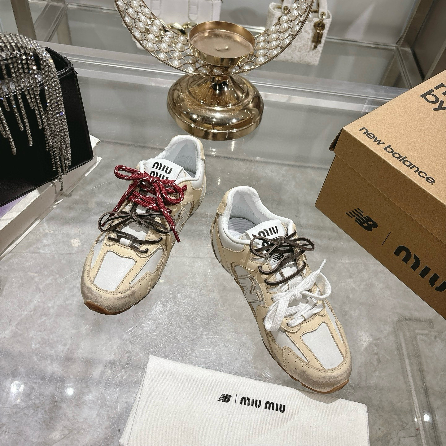 Factory Single Shoes Top Version: New Colours Upgrade Miu Miu x New Balance New Balance NB530 Half S