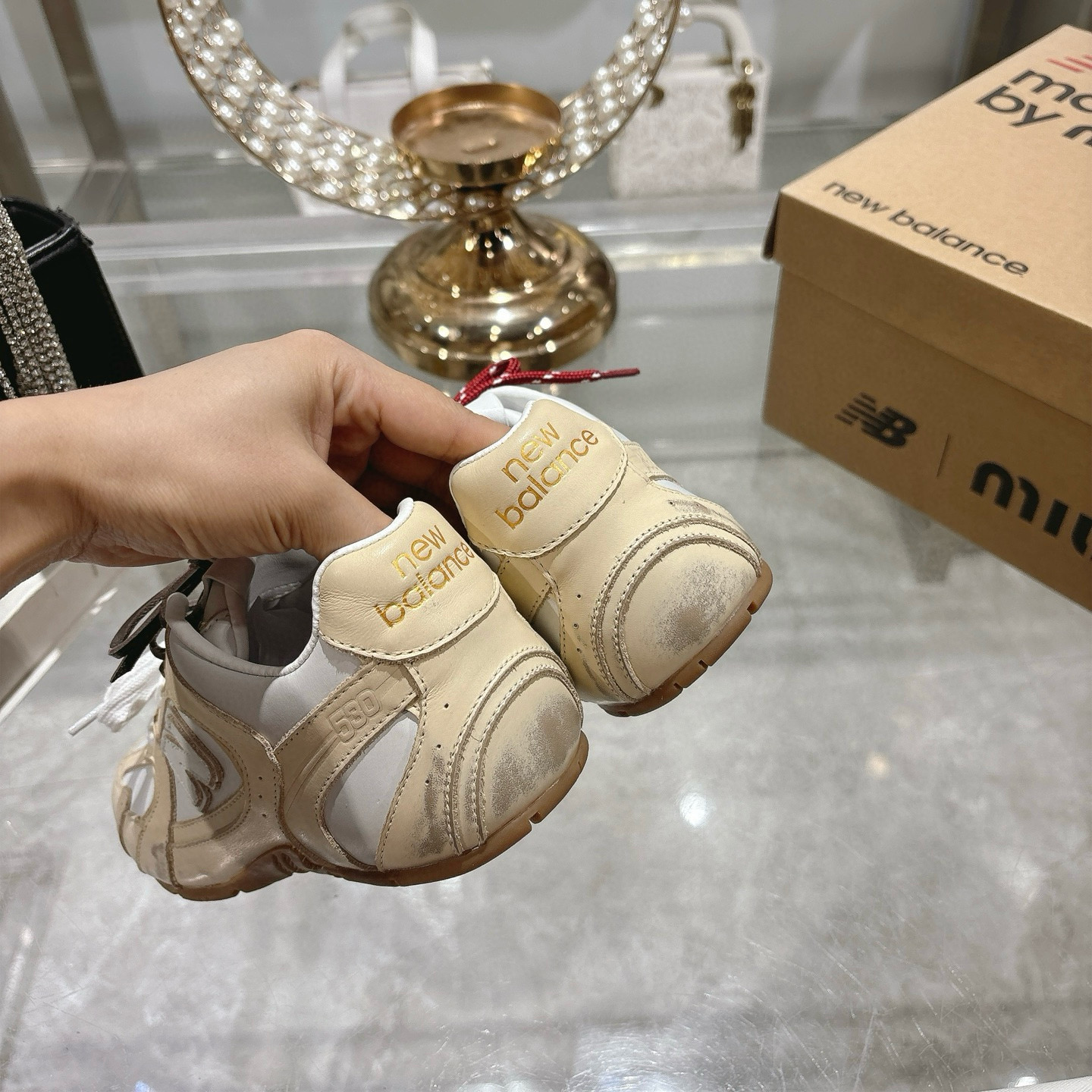 Factory Single Shoes Top Version: New Colours Upgrade Miu Miu x New Balance New Balance NB530 Half S