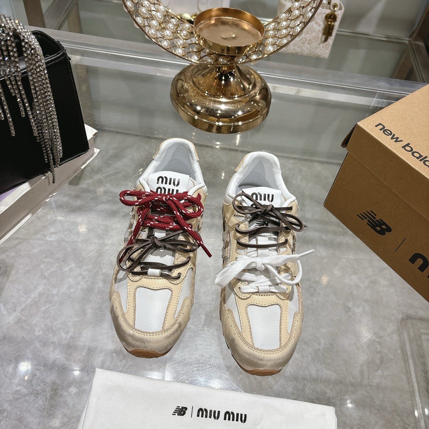 Factory Single Shoes Top Version: New Colours Upgrade Miu Miu x New Balance New Balance NB530 Half S