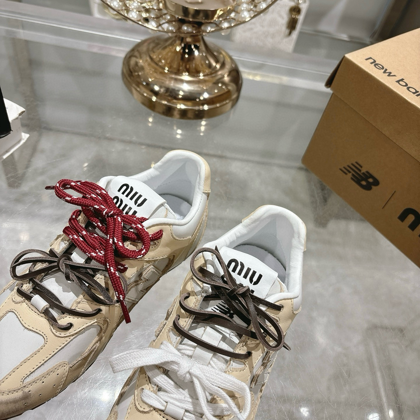 Factory Single Shoes Top Version: New Colours Upgrade Miu Miu x New Balance New Balance NB530 Half S