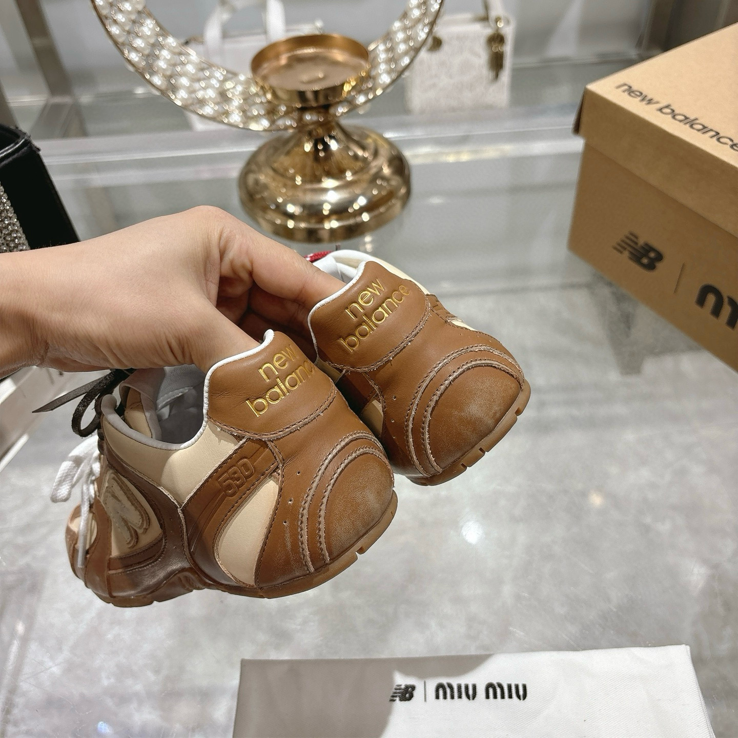 Factory Single Shoes Top Version: New Colours Upgrade Miu Miu x New Balance New Balance NB530 Half S