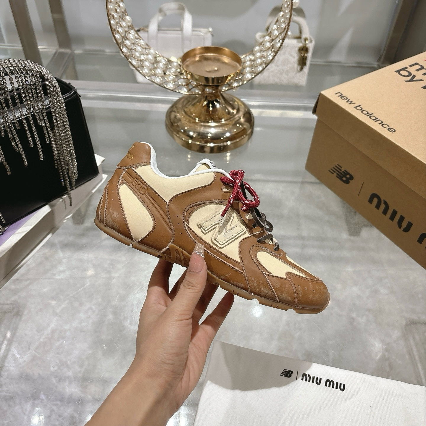 Factory Single Shoes Top Version: New Colours Upgrade Miu Miu x New Balance New Balance NB530 Half S