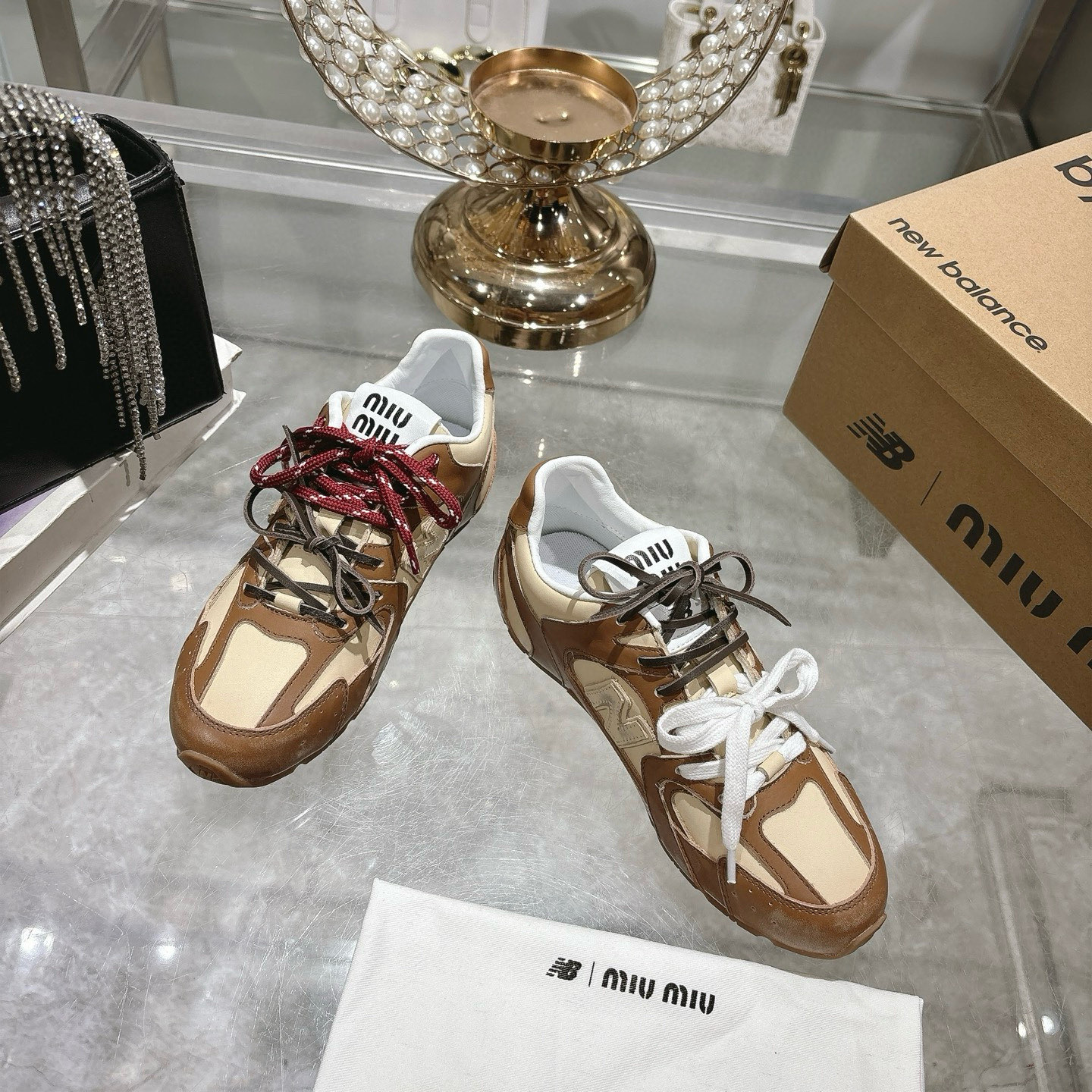 Factory Single Shoes Top Version: New Colours Upgrade Miu Miu x New Balance New Balance NB530 Half S