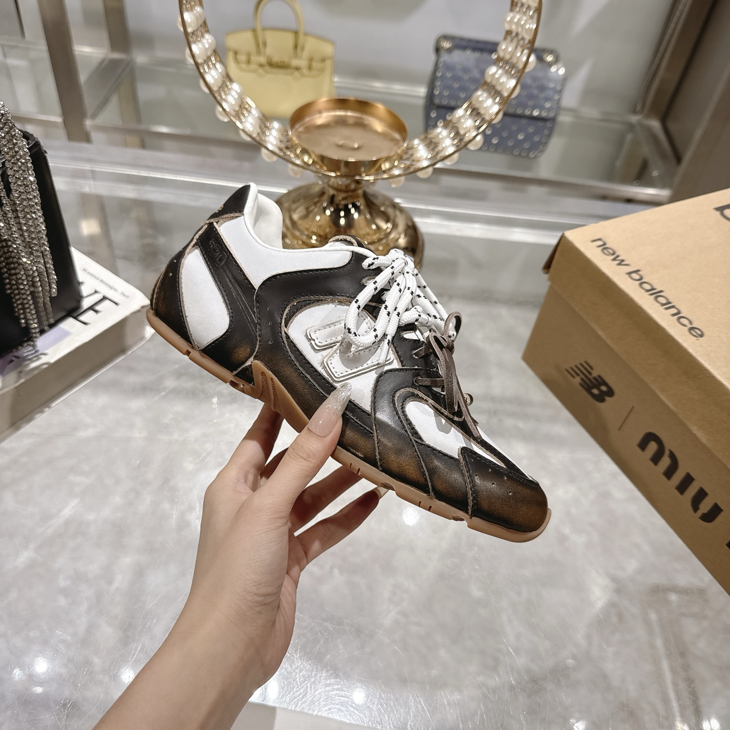 Factory Single Shoes Top Version: New Colours Upgrade Miu Miu x New Balance New Balance NB530 Half S