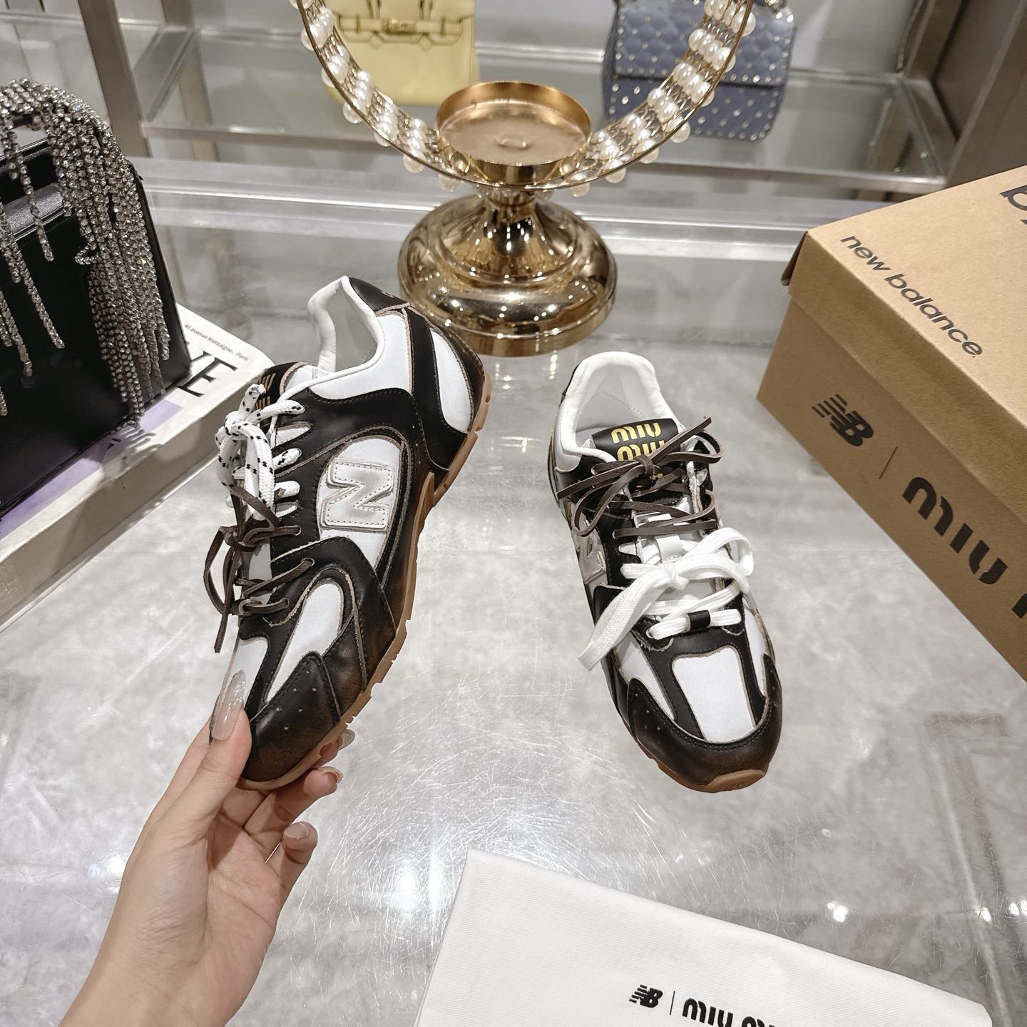 Factory Single Shoes Top Version: New Colours Upgrade Miu Miu x New Balance New Balance NB530 Half S