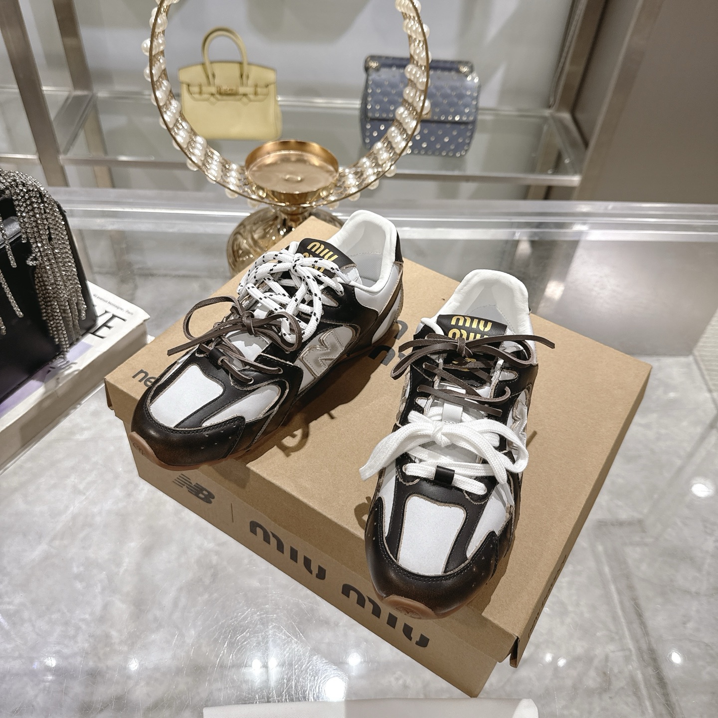 Factory Single Shoes Top Version: New Colours Upgrade Miu Miu x New Balance New Balance NB530 Half S