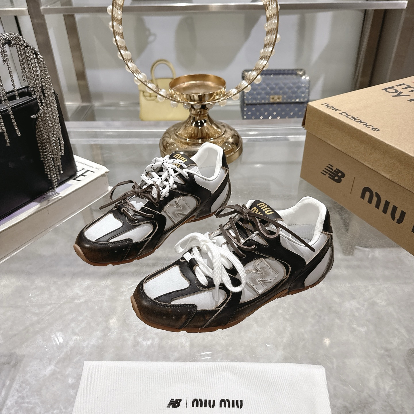 Factory Single Shoes Top Version: New Colours Upgrade Miu Miu x New Balance New Balance NB530 Half S