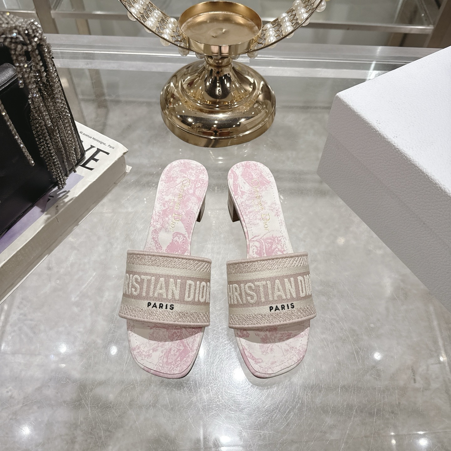 Dior D-Way Sandal: Embroidered Cotton, Comfortable Heel, and Iconic Style