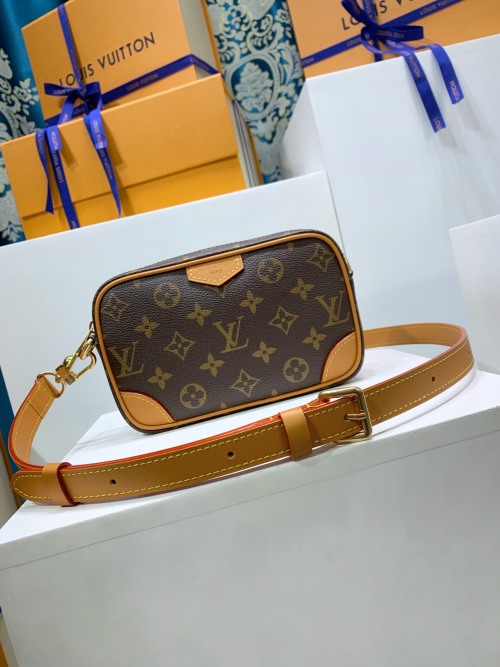 Louis Vuitton Trocadero Monogram Canvas Mini Bag with Leather Trim