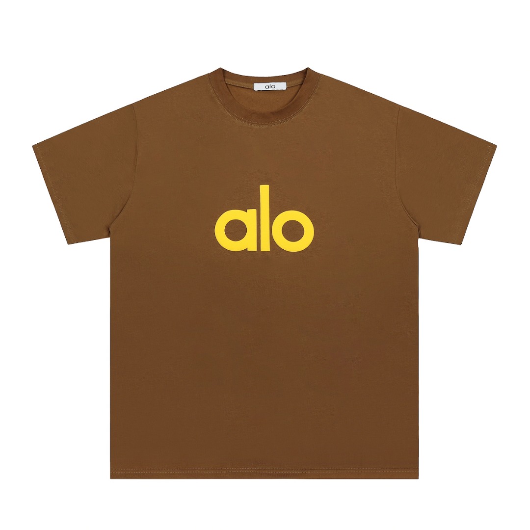 P79💰
正确版本 AlO 25年新款春夏纯棉260克宽松短袖圆领显瘦男女款慵懒感t恤发泡印花

颜色：黑色 白色 雾霾蓝 绿色 灰色 咖啡色
码数：S M L