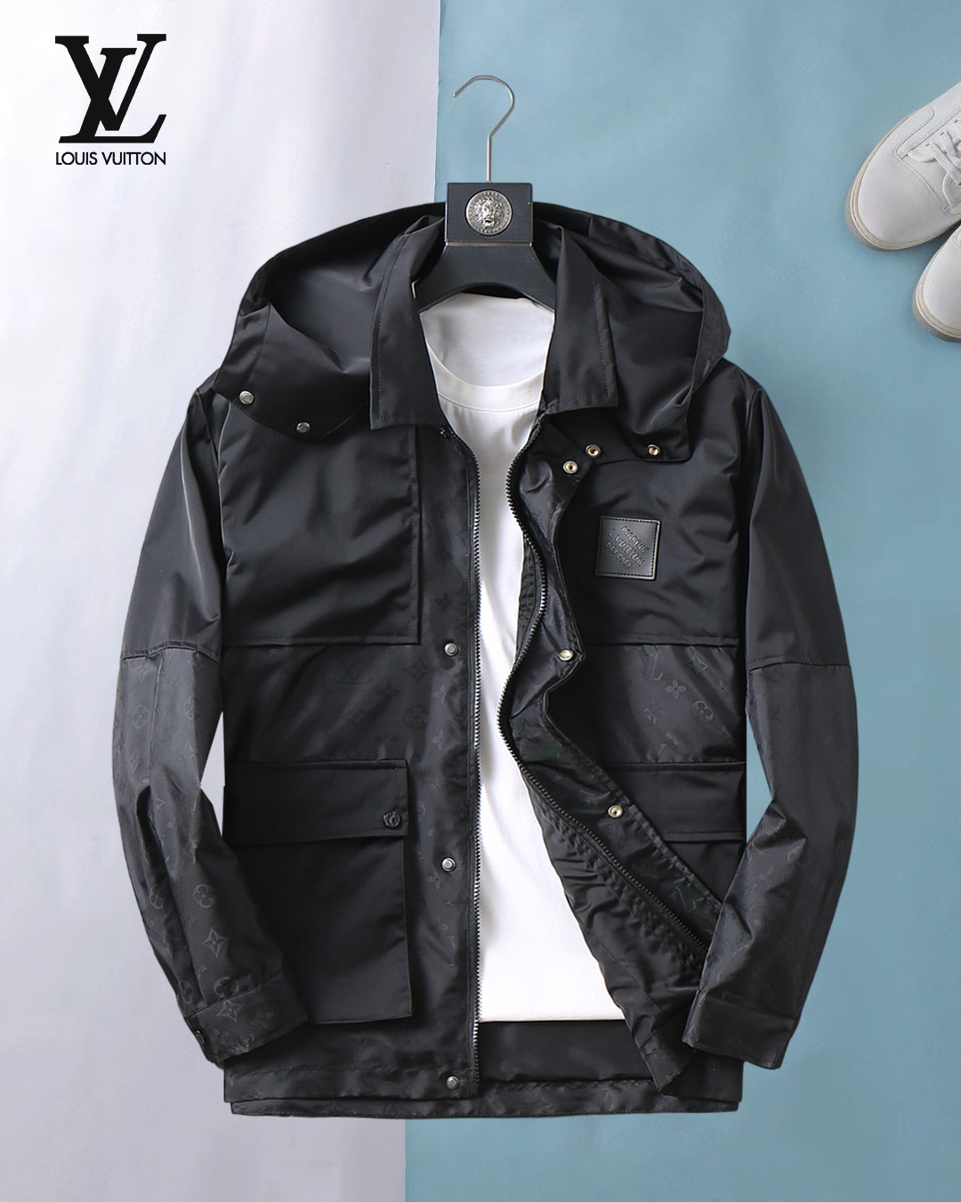 NO:644336,Lv 2025 autumn popular counter new casual fashion jacket. Super avant-garde design style. Delicate and comfortable. Very light to wear and not easy to wrinkle. Multiple craftsmanship. The overall design is quite visual. The upper body is casual and stylish, with a certain degree of stiffness. It is definitely at the forefront of fashion. It is recommended for urban leisure. Size M-XXXL (175, 140 pounds, L, maximum wear 200 pounds),, louis vuitton, jackets &  coats,alexander wang19860909Lv 2025秋季爆款专柜新款休闲时尚夹克 超前卫设计风格 细腻舒适 穿着非常轻便不易起皱.多重重工艺 整体的设计颇具视觉感,上身休闲有型,有一定的挺括度,绝对走在时尚最尖端的气质感推荐,都市休闲必备.尺码 M-XXXL(175 140斤穿L 最大穿200斤),,louis vuitton,jackets & coats,alexander wang,Men's clothing