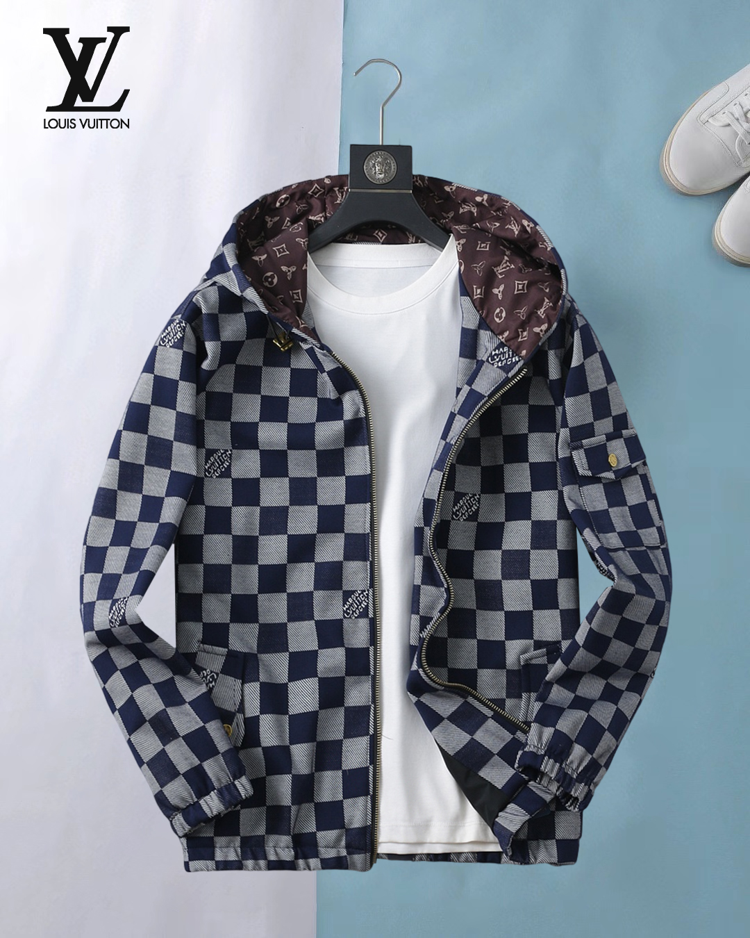 NO:644335,LV 2025 new autumn jacket, the new product on the show is in perfect condition, comfortable and warm, complete with three labels, full and attractive colors, very outstanding design, easily upgrades the fashion sense, extremely sophisticated and rigorous workmanship, neat and meticulous wiring!  A masterpiece from a famous designer!  The upper body does not look bloated and is super handsome!  Available sizes M ~ XXXL,,louis vuitton,jackets & coats,jackets & coats,alexander wang19860909LV 2025秋季新款夹克外套,秀场新品品相非常完美,舒适保暖,三标齐全色泽饱满诱人,非常出彩的设计,轻松将时髦感进阶,做工极为考究严谨,走线工整细致！大牌设计师巨作！上身不显臃肿、超级帅气！现货码数M ～ XXXL,,louis vuitton,jackets & coats,jackets & coats,alexander wang,Men's clothing