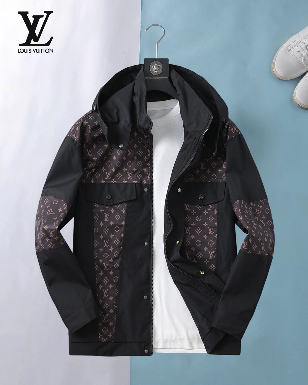 NO:644331,LV 2025 new autumn jacket, the new product on the show is in perfect condition, comfortable and warm, complete with three labels, full and attractive colors, very outstanding design, easily upgrades the fashion sense, extremely sophisticated and rigorous workmanship, neat and meticulous wiring!  A masterpiece from a famous designer!  The upper body does not look bloated and is super handsome!  Available sizes M ~ XXXL,,louis vuitton,jackets & coats,jackets & coats,alexander wang19860909LV 2025秋季新款夹克外套,秀场新品品相非常完美,舒适保暖,三标齐全色泽饱满诱人,非常出彩的设计,轻松将时髦感进阶,做工极为考究严谨,走线工整细致！大牌设计师巨作！上身不显臃肿、超级帅气！现货码数M ～ XXXL,,louis vuitton,jackets & coats,jackets & coats,alexander wang,Men's clothing