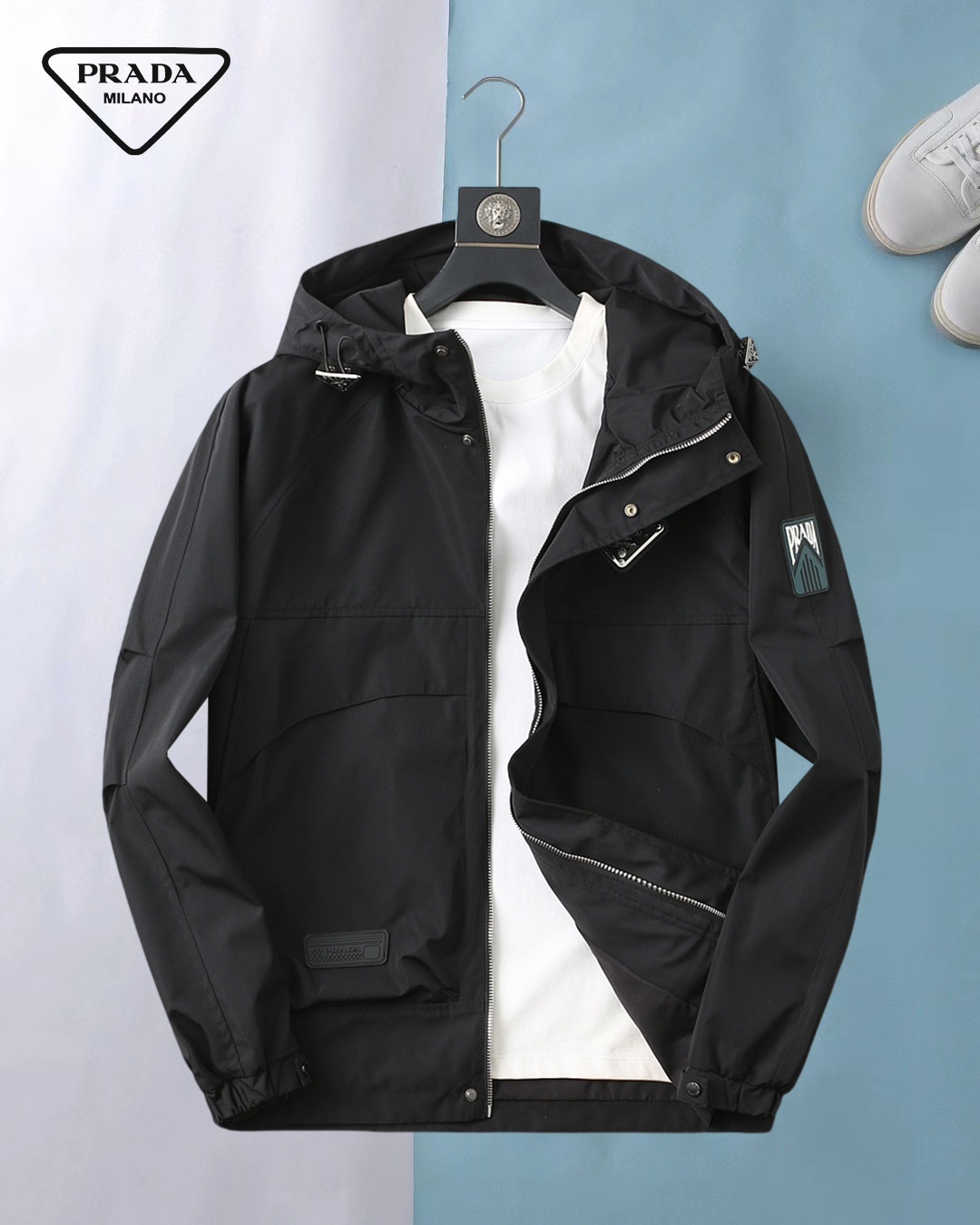 NO:644345,Prada's 2025 new autumn jacket, the new product on the show is in perfect condition, comfortable and warm to wear on both sides, complete with three labels, full and attractive color, very outstanding design, easily enhances the fashion sense, extremely elegant and rigorous workmanship, neat and meticulous wiring!  A masterpiece from a famous designer!  The upper body does not look bloated and is super handsome!  Available sizes M ~ XXXL,,prada,jackets & coats,jackets & coats,alexander wang19860909普拉达 2025秋季新款夹克外套,秀场新品品相非常完美,双面穿舒适保暖,三标齐全色泽饱满诱人,非常出彩的设计,轻松将时髦感进阶,做工极为考究严谨,走线工整细致！大牌设计师巨作！上身不显臃肿、超级帅气！现货码数M ～ XXXL,,prada,jackets & coats,jackets & coats,alexander wang,Men's clothing