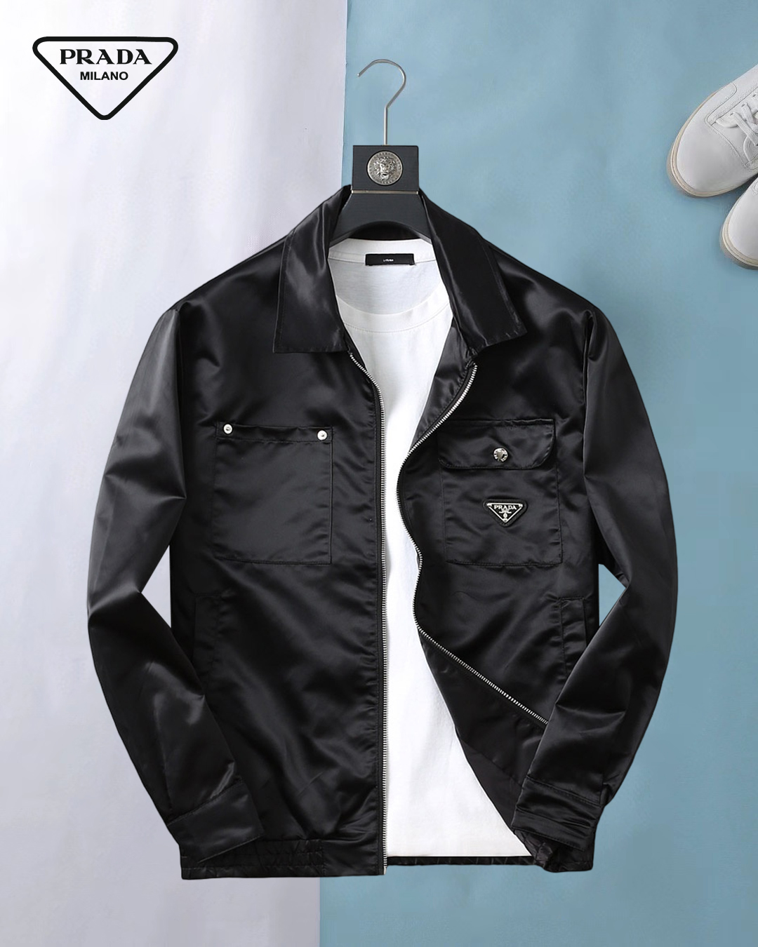 NO:537968,Prada 2025 autumn new jacket jacket, the new product on the show is perfect, comfortable and warm when worn on both sides, full and attractive colors, and a very outstanding design, which easily advances the sense of fashion, extremely exquisite workmanship, neat and meticulous routes!  A masterpiece of a big-name designer!  The upper body doesn't look bloated and super handsome!  Spot code M ~ XXXL,,prada,jackets & coats,jackets & coats,alexander wang19860909普拉达 2025秋季新款夹克外套,秀场新品品相非常完美,双面穿舒适保暖,三标齐全色泽饱满诱人,非常出彩的设计,轻松将时髦感进阶,做工极为考究严谨,走线工整细致！大牌设计师巨作！上身不显臃肿、超级帅气！现货码数M ～ XXXL,,prada,jackets & coats,jackets & coats,alexander wang,Men's clothing