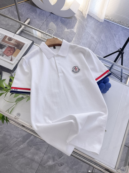 Moncler Premium Pique Polo Shirt - Business Casual Style, Comfortable Fabric 1 Moncler Premium Pique Polo Shirt - Business Casual Style, Comfortable Fabric