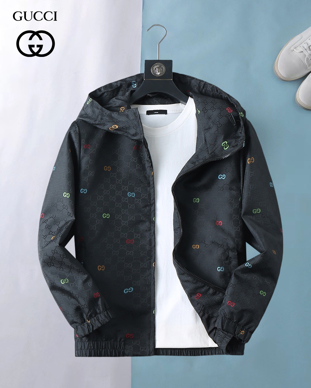 NO:537966,Guqi 2025 autumn new jacket jacket, the new product on the show is perfect, comfortable and warm, the three standards are complete in color and full and attractive, and the very outstanding design easily advances the sense of fashion, the workmanship is extremely exquisite and rigorous, and the wiring is neat and meticulous!  A masterpiece of a big-name designer!  The upper body doesn't look bloated and super handsome!  Spot code M ~ 3XL,,jackets & coats,jackets & coats,alexander wang19860909古奇 2025秋季新款夹克外套,秀场新品品相非常完美,舒适保暖,三标齐全色泽饱满诱人,非常出彩的设计,轻松将时髦感进阶,做工极为考究严谨,走线工整细致！大牌设计师巨作！上身不显臃肿、超级帅气！现货码数M ～ 3XL,,jackets & coats,jackets & coats,alexander wang,Men's clothing