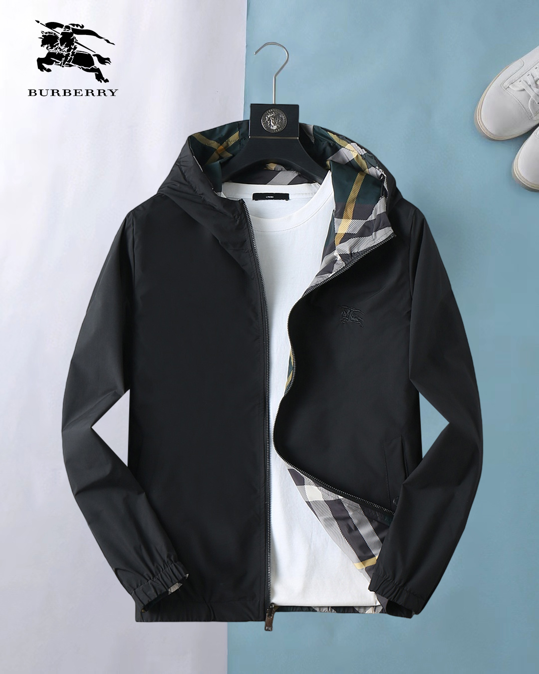 NO:537969,Burberry's 2025 autumn new jacket jacket, the new product on the show is perfect, comfortable and warm, the three-standard complete colors and full and attractive, and the very outstanding design easily advances the sense of fashion, the workmanship is extremely exquisite and rigorous, and the wiring is neat and meticulous!  A masterpiece of a big-name designer!  The upper body doesn't look bloated and super handsome!  Spot code M ~ 3XL, burberry, jackets & coats, jackets & coats, alexander wang19860909巴宝莉 2025秋季新款夹克外套,秀场新品品相非常完美,舒适保暖,三标齐全色泽饱满诱人,非常出彩的设计,轻松将时髦感进阶,做工极为考究严谨,走线工整细致！大牌设计师巨作！上身不显臃肿、超级帅气！现货码数M ～ 3XL,,burberry,jackets & coats,jackets & coats,alexander wang,Men's clothing