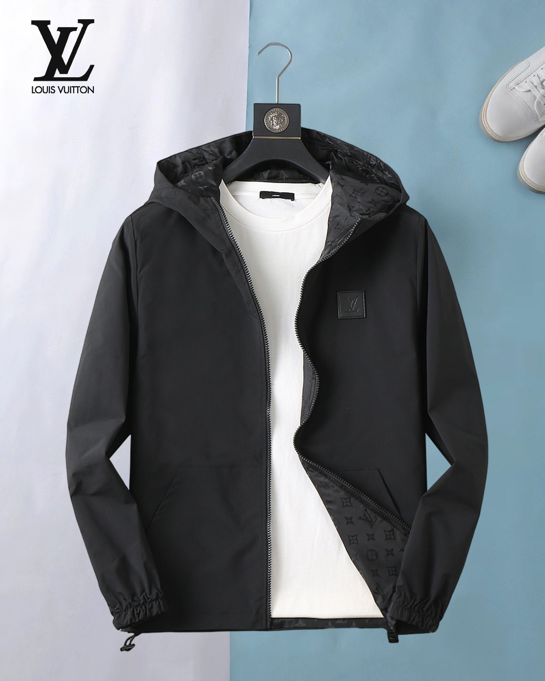 NO:537954,Lv 2025 autumn new jacket jacket, the new product on the show is perfect, comfortable and warm, the three standards are complete in color and full and attractive, and the very outstanding design easily advances the sense of fashion, the workmanship is extremely exquisite and rigorous, and the wiring is neat and meticulous!  A masterpiece of a big-name designer!  The upper body doesn't look bloated and super handsome!  Spot code M ~ 3XL,,louis vuitton,jackets & coats,jackets & coats,alexander wang19860909Lv 2025秋季新款夹克外套,秀场新品品相非常完美,舒适保暖,三标齐全色泽饱满诱人,非常出彩的设计,轻松将时髦感进阶,做工极为考究严谨,走线工整细致！大牌设计师巨作！上身不显臃肿、超级帅气！现货码数M ～ 3XL,,louis vuitton,jackets & coats,jackets & coats,alexander wang,Men's clothing