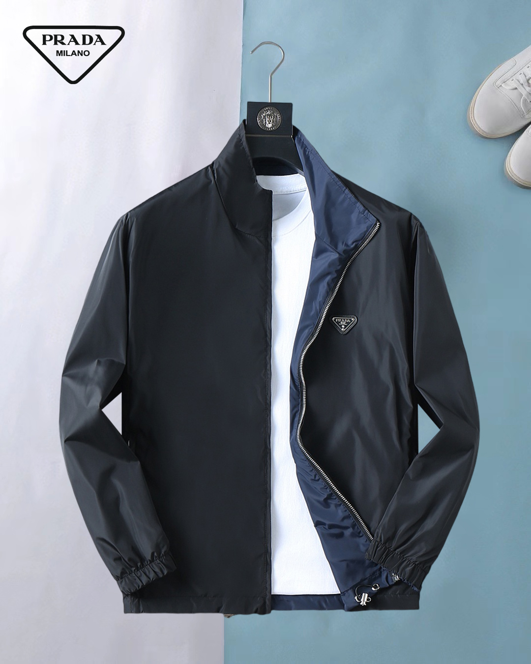 NO:572456,Prada 2025 new autumn jacket, the new product on the show is in perfect condition, comfortable and warm, complete with three colors, full and attractive color, very outstanding design, easily upgrades the fashion sense, extremely elegant and rigorous workmanship, neat and meticulous wiring!  A masterpiece from a famous designer!  The upper body does not look bloated and is super handsome!  Available size M ~ 3XL,,prada,jackets & coats,jackets & coats,alexander wang19860909普拉达 2025秋季新款夹克外套,秀场新品品相非常完美,舒适保暖,三标齐全色泽饱满诱人,非常出彩的设计,轻松将时髦感进阶,做工极为考究严谨,走线工整细致！大牌设计师巨作！上身不显臃肿、超级帅气！现货码数M ～ 3XL,,prada,jackets & coats,jackets & coats,alexander wang,Men's clothing