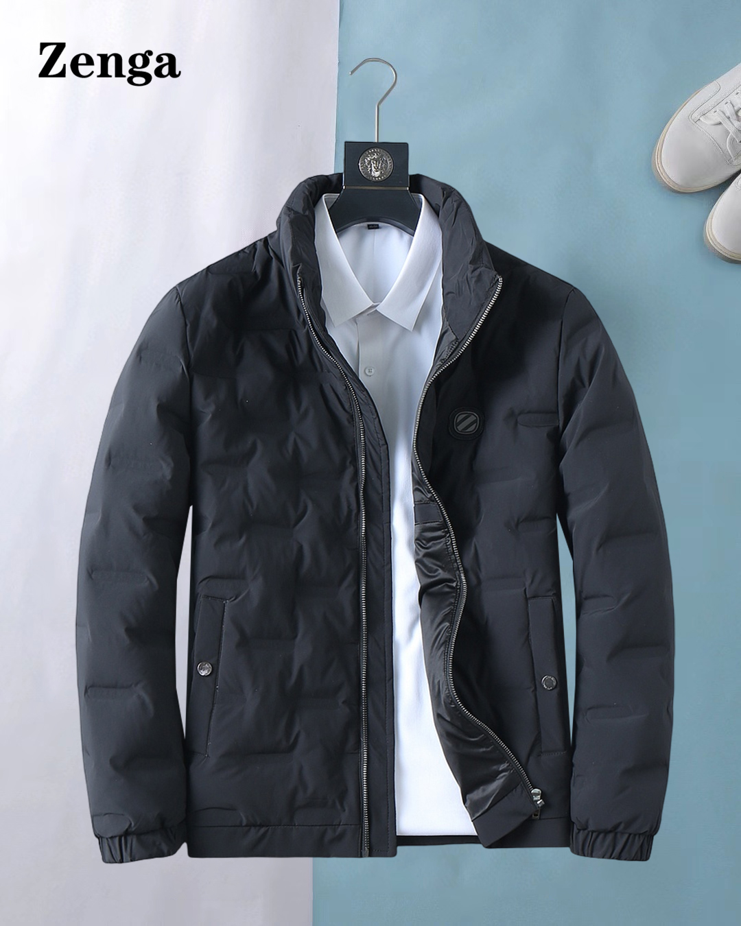 NO:644377,Ermenegildo Zegna GW exclusively supplies new classic down jackets for autumn and winter, hooded turtleneck down jackets, rarely available through trading company channels, hood snap-button detachable design  A must-have warm item for cooling weather, it can be worn for daily life or outdoor sports. The fabric of this down jacket is smooth and shiny, wear-resistant, scratch-resistant and easy to care for. It is equipped with high-quality white goose down filling inside. It is paired with large square quilting technology to create a fluffy and full overall effect. It has good resilience and has a strong thermal insulation effect, so that you are not afraid of the cold outdoor weather in autumn and winter! Size: M-3xL,,zegna,down  jacket,hats,alexander wang19860909杰尼亚 GW独家专供秋冬新款经典羽绒服,连帽高领羽绒服 贸易公司渠道稀出,帽子按扣可拆卸设计 降温天气必备的保暖单品,不论是日常还是户外运动都能穿.该羽绒服面料质感光滑亮泽,耐磨防刮易打理,内里配置优质白鹅绒埴充,在搭配大方格绗缝工艺,wt打造蓬松饱满的整体效果,回弹性好,兼顾强悍的保暖锁温效果,让你无惧秋冬季寒冷的户外天气! 尺码:M-3xL,,zegna,down jacket,hats,alexander wang,Men's clothing