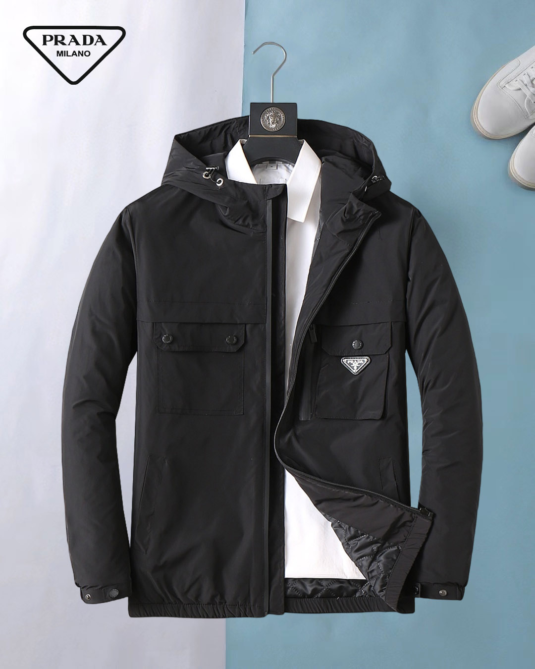 NO:644363,Prada's new 2025ss winter down jacket with all three standards is in perfect condition. It's comfortable and warm, and the color is full and attractive. The design is very outstanding, and it can easily enhance the sense of fashion. The workmanship is extremely sophisticated and rigorous, and the wiring is neat and meticulous!  A masterpiece from a famous designer!  The upper body does not look bloated and is super handsome!  Available sizes M ~ XXXL,,prada,jackets & coats,down jacket,alexander wang19860909普拉达 三标齐全 2025ss冬季新款羽绒棉服外套,秀场新品品相非常完美,舒适保暖,色泽饱满诱人,非常出彩的设计,轻松将时髦感进阶,做工极为考究严谨,走线工整细致！大牌设计师巨作！上身不显臃肿、超级帅气！现货码数M ～ XXXL,,prada,jackets & coats,down jacket,alexander wang,Men's clothing