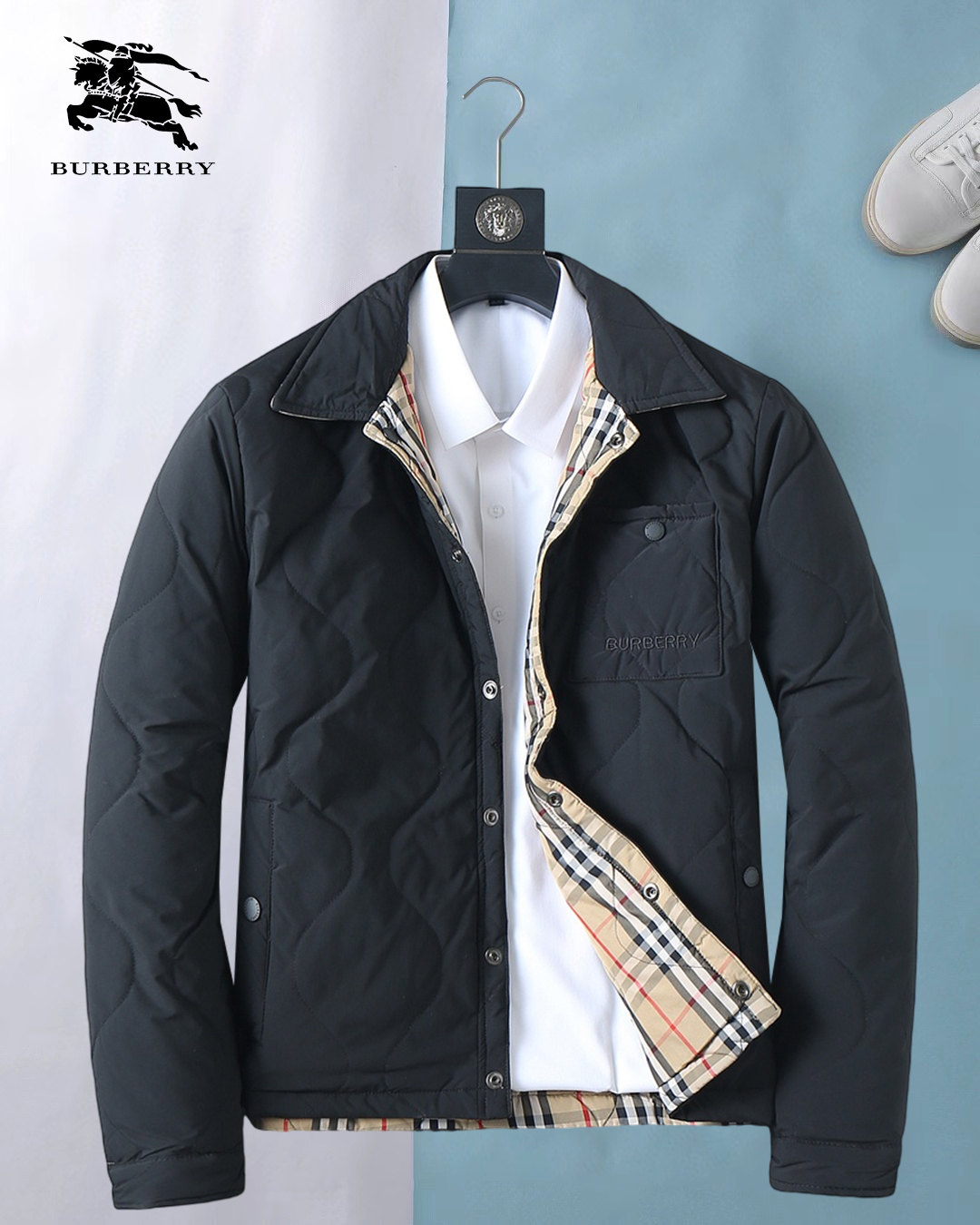 NO:644365,Burberry's new 2025ss winter down jacket with all three standards, the new product on the show is in perfect condition, comfortable and warm, the color is full and attractive, the design is very outstanding, it can easily enhance the fashion sense, the workmanship is extremely sophisticated and rigorous, and the wiring is neat and meticulous!  A masterpiece from a famous designer!  The upper body does not look bloated and is super handsome!  Available sizes M ~ XXXL,,burberry,jackets & coats,down jacket,alexander wang19860909巴宝莉 三标齐全 2025ss冬季新款羽绒棉服外套,秀场新品品相非常完美,舒适保暖,色泽饱满诱人,非常出彩的设计,轻松将时髦感进阶,做工极为考究严谨,走线工整细致！大牌设计师巨作！上身不显臃肿、超级帅气！现货码数M ～ XXXL,,burberry,jackets & coats,down jacket,alexander wang,Men's clothing