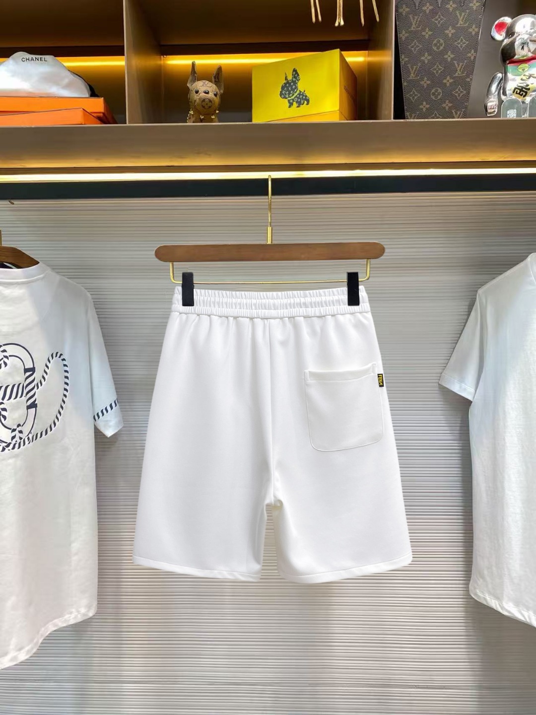 Fendi 芬迪 三标齐全 2026夏季新款男士休闲短裤 高级定制面料透气面料 透气弹力舒适度极高